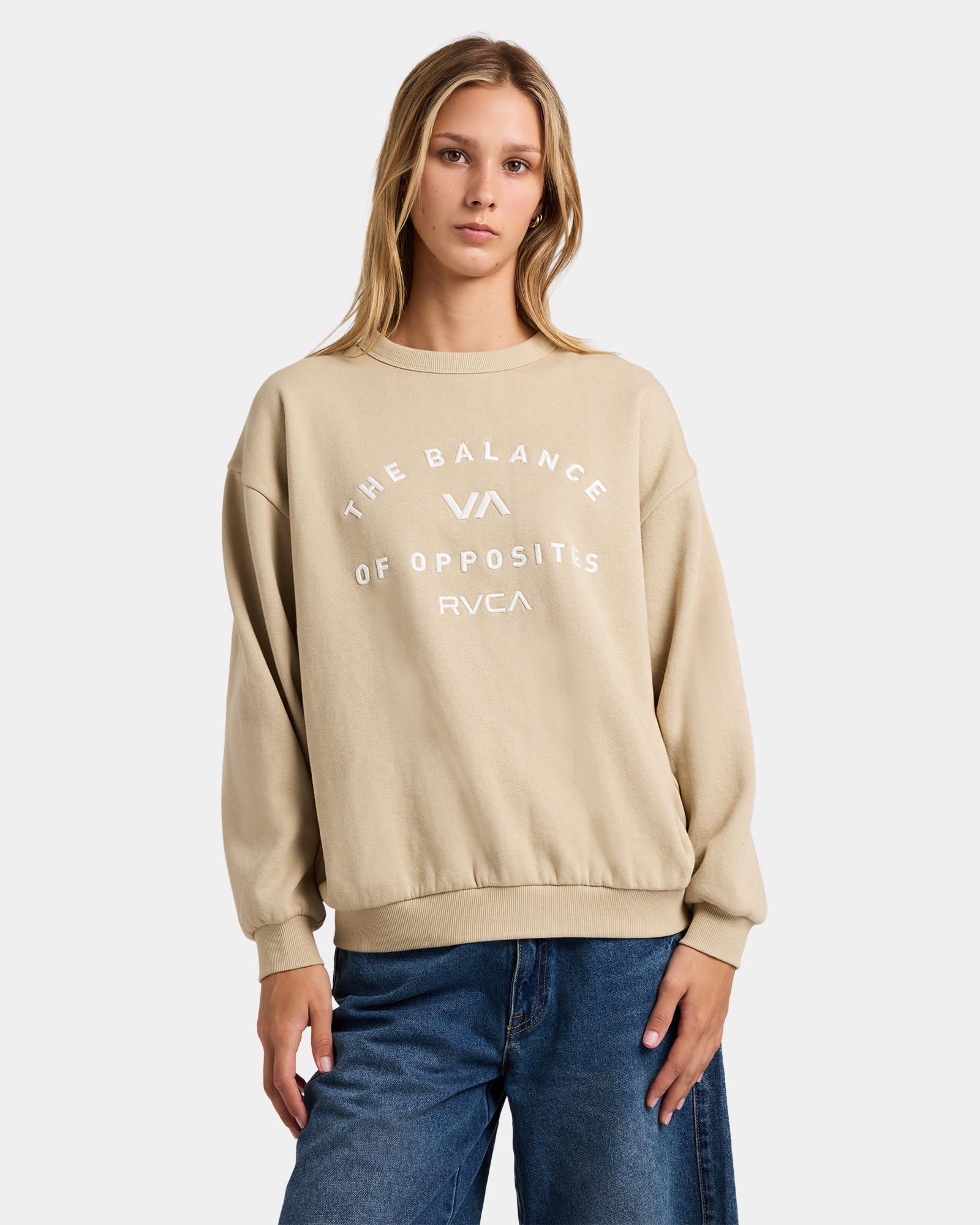 Womens Bold RVCA Crew Neck