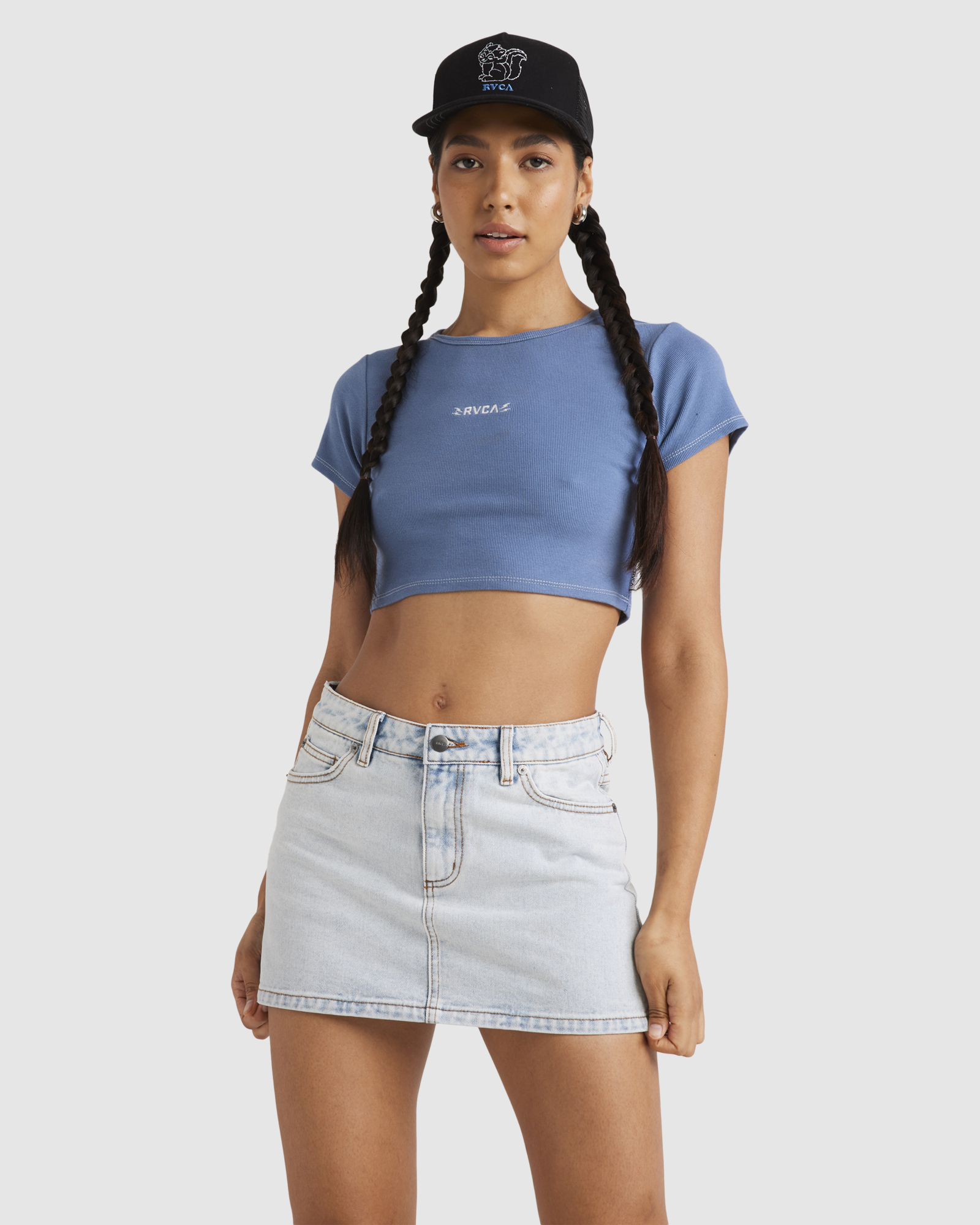 Womens Mini Denim Skirt