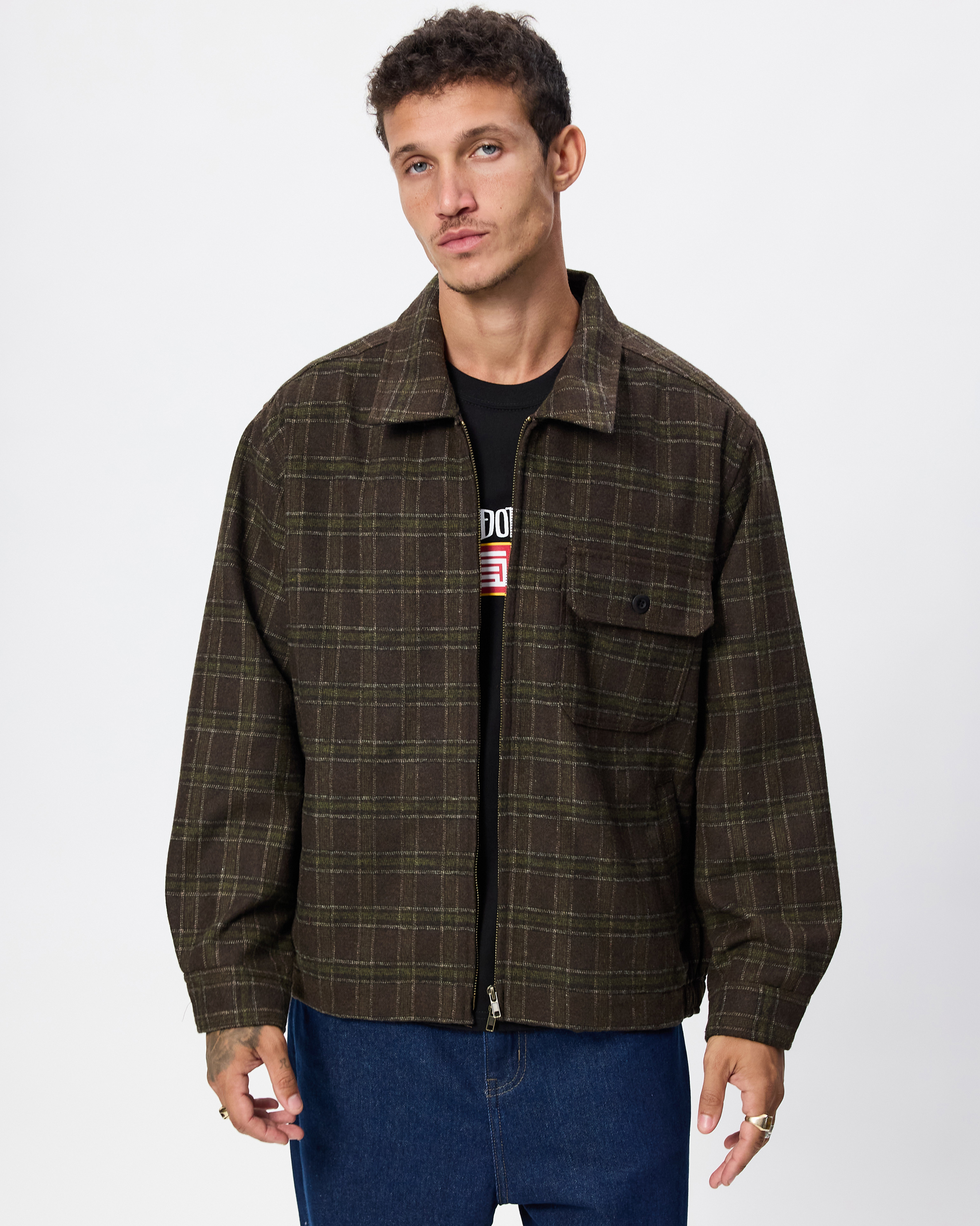 LS Zip Thru Overshirt