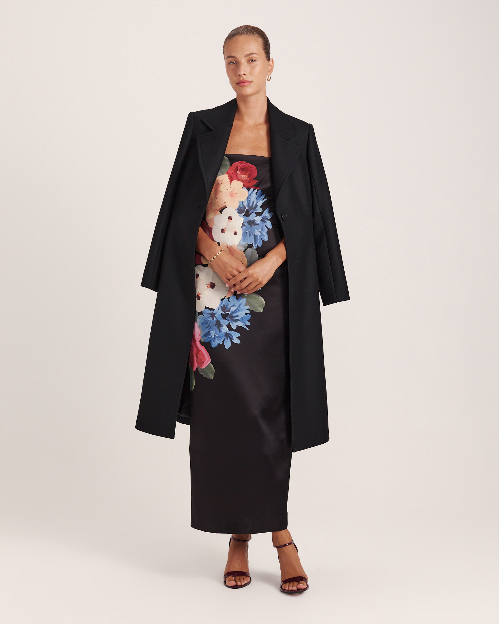 Corsage Midi Dress