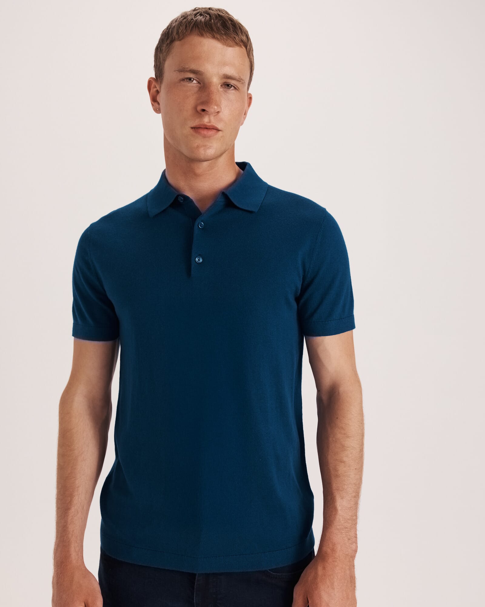 Miramar Cotton Wool Knit Polo