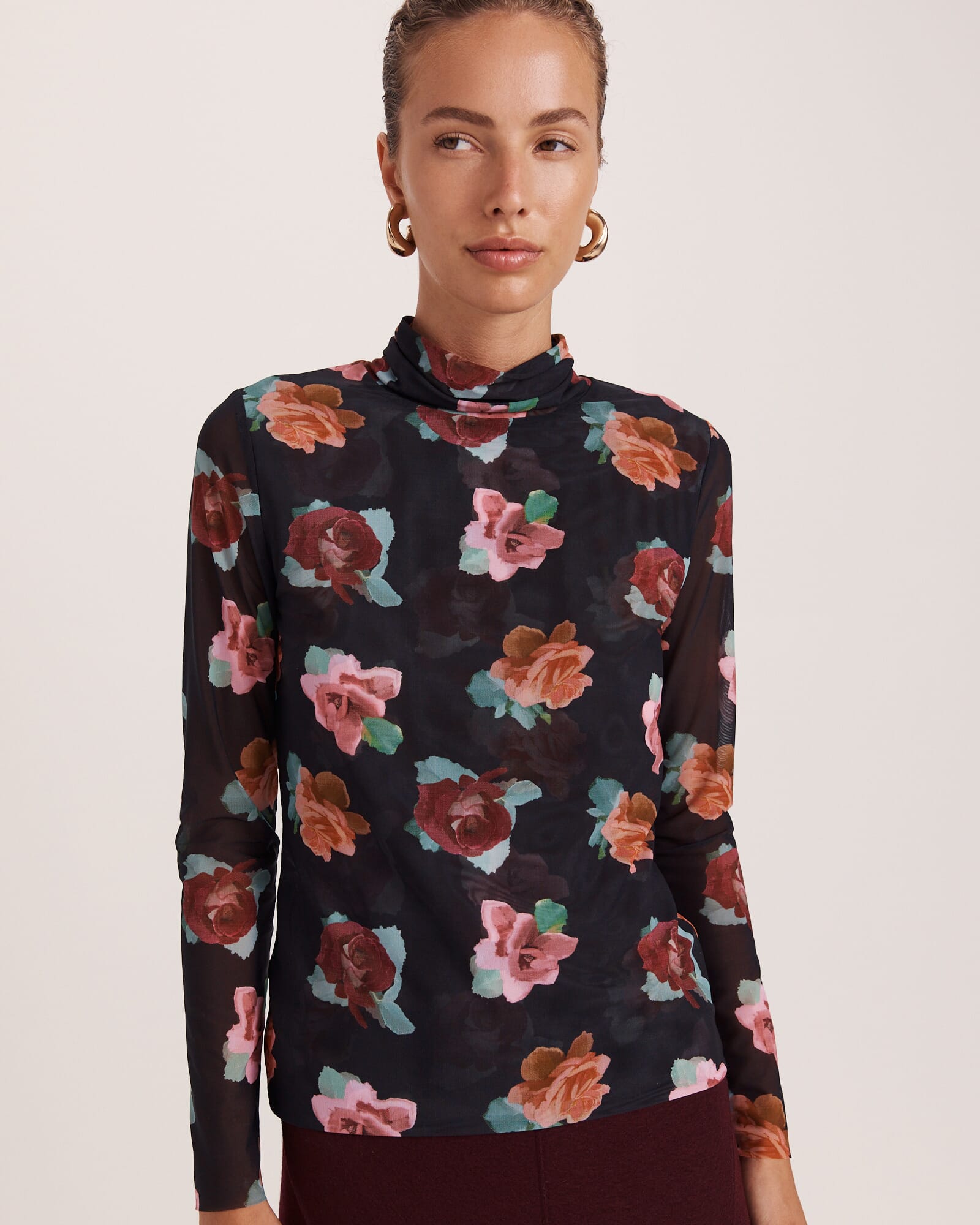 Bettina Long Sleeve Mesh Top