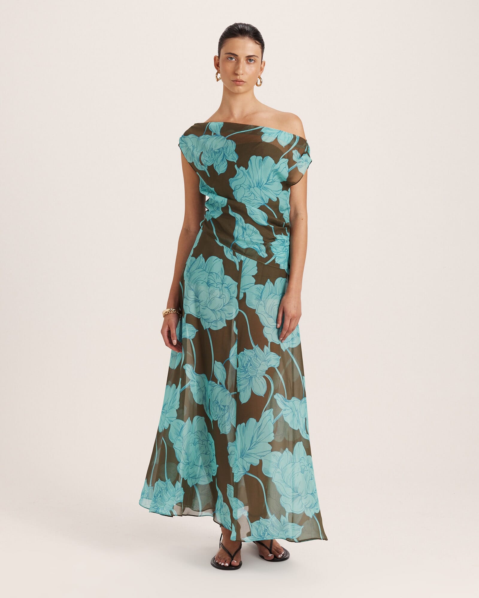 Verdisa Silk Maxi Skirt