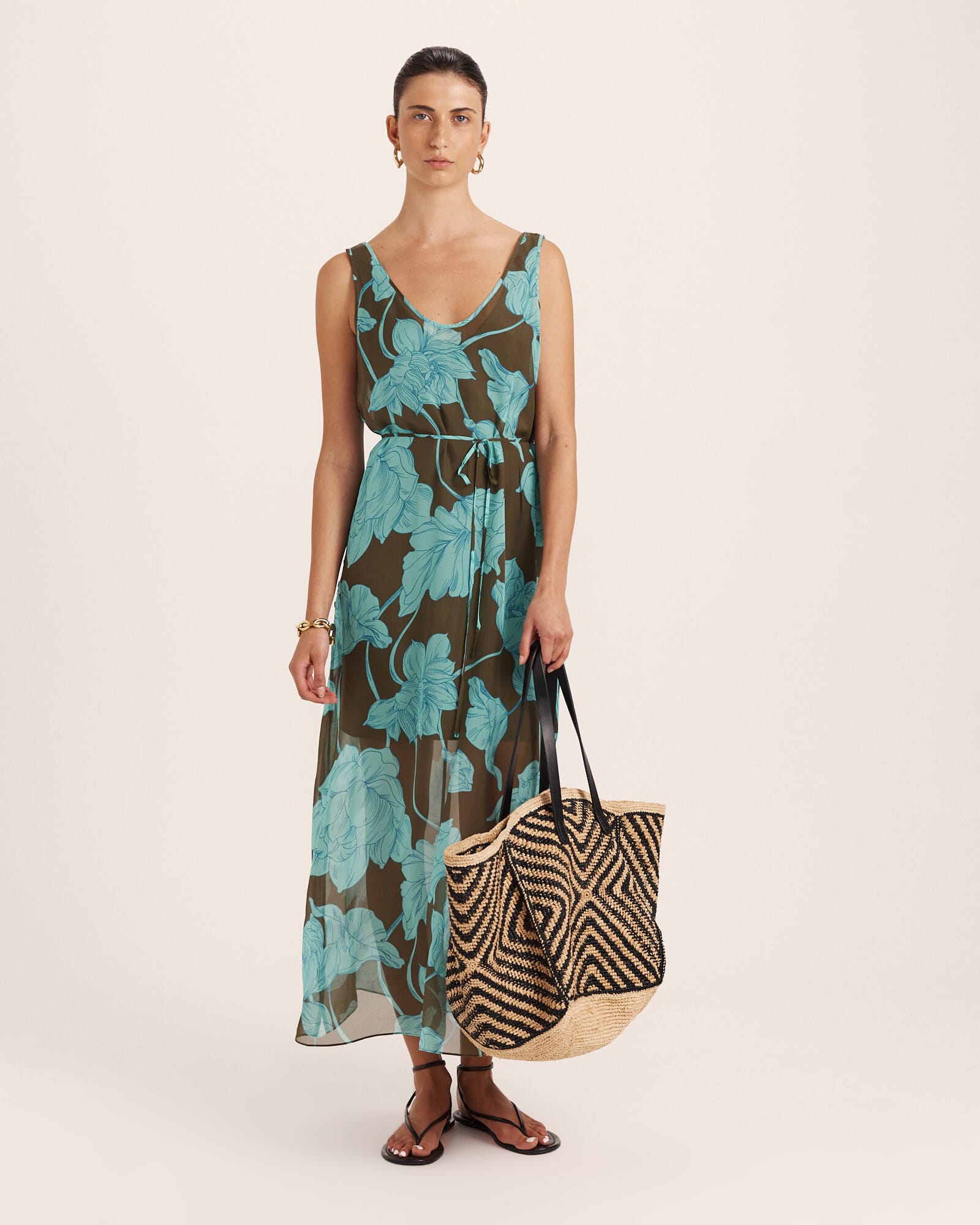 Verdisa Silk Tunic Dress