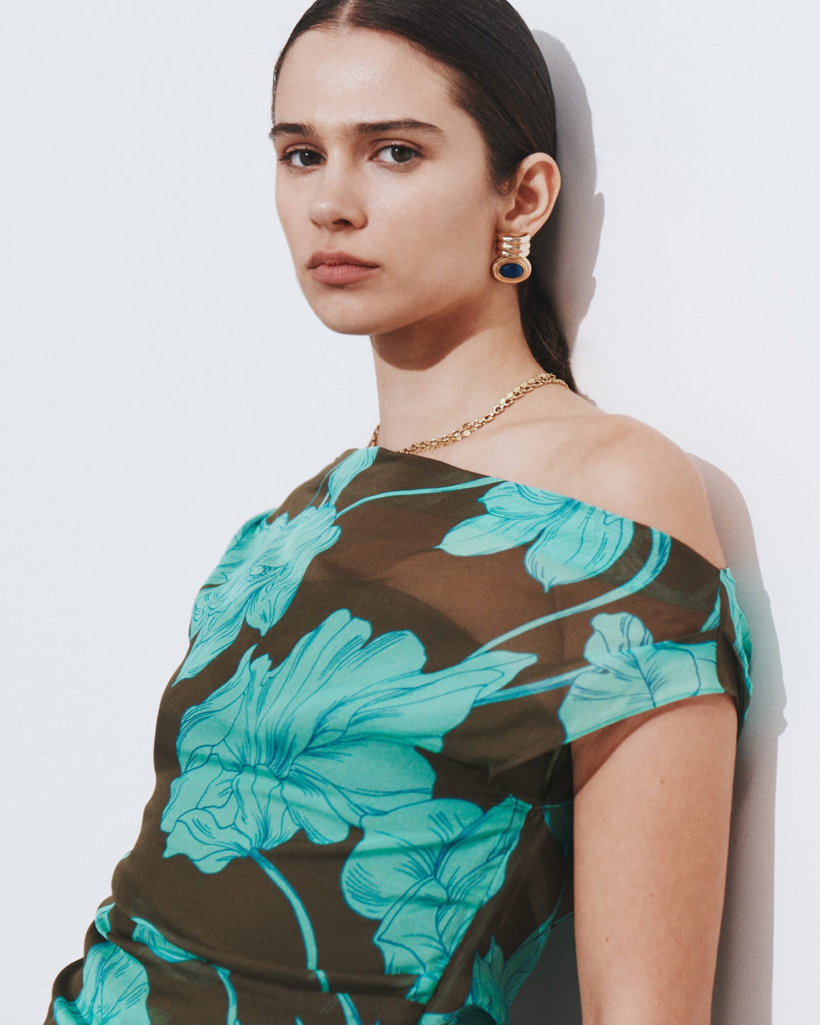 Verdisa Silk Off Shoulder Top