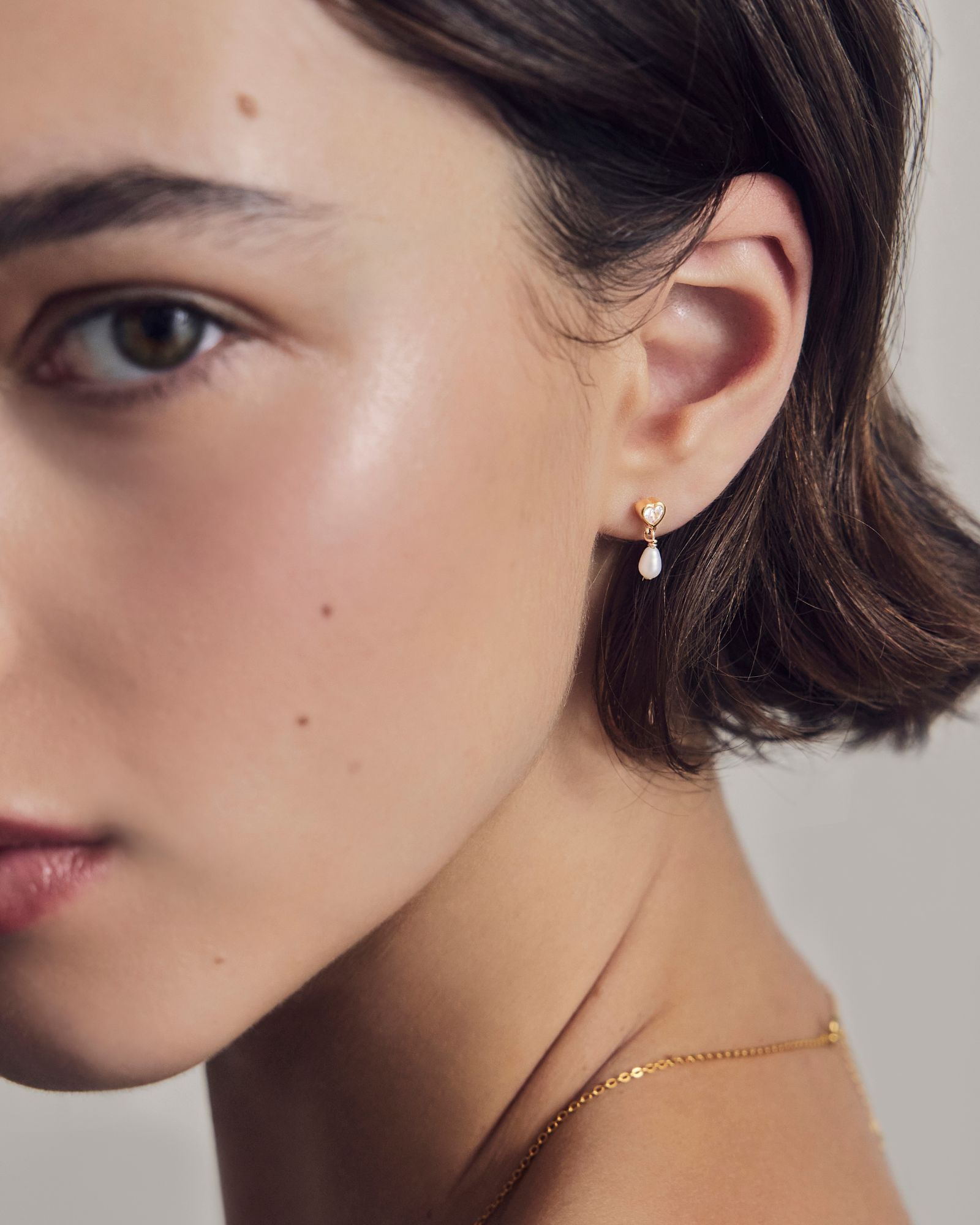 True Love Pearl Studs - Gold