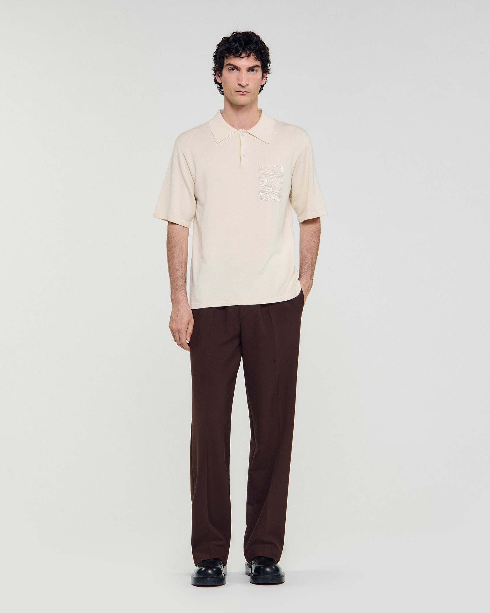 Big 4S Rope Polo Sweater