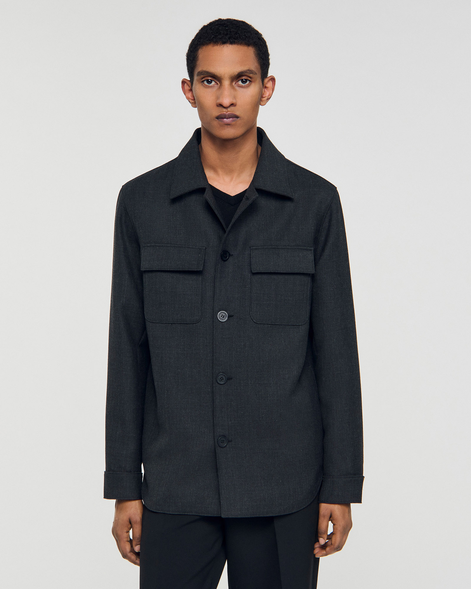 Heather Overshirt Jacket