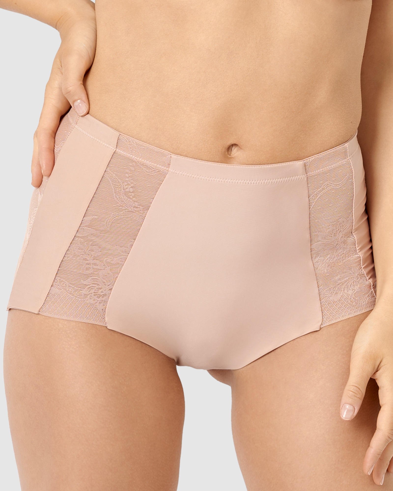 Perfect Shape High Waist Lace & Microfiber Brief
