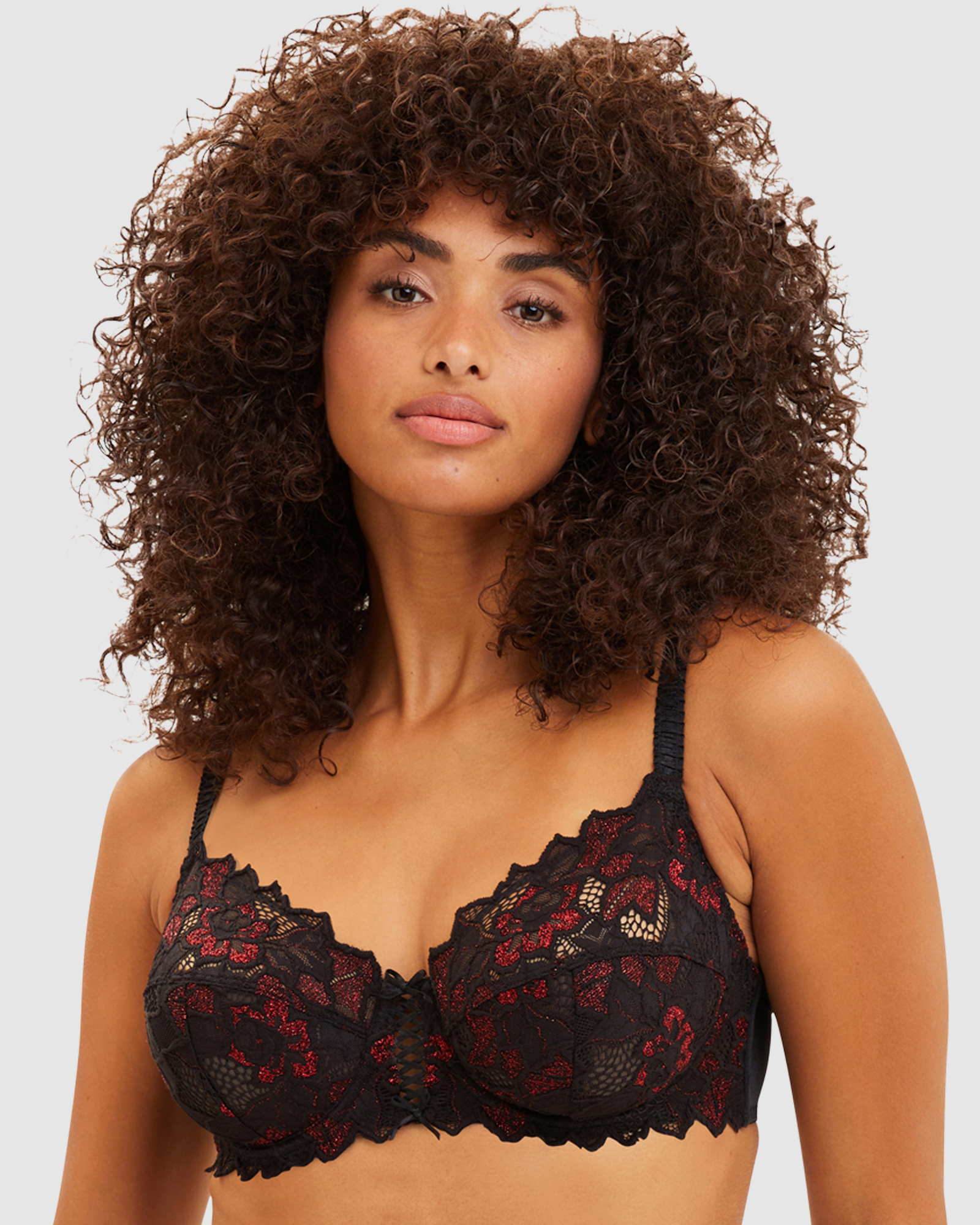 Arum Glitter Wired Lace Bra