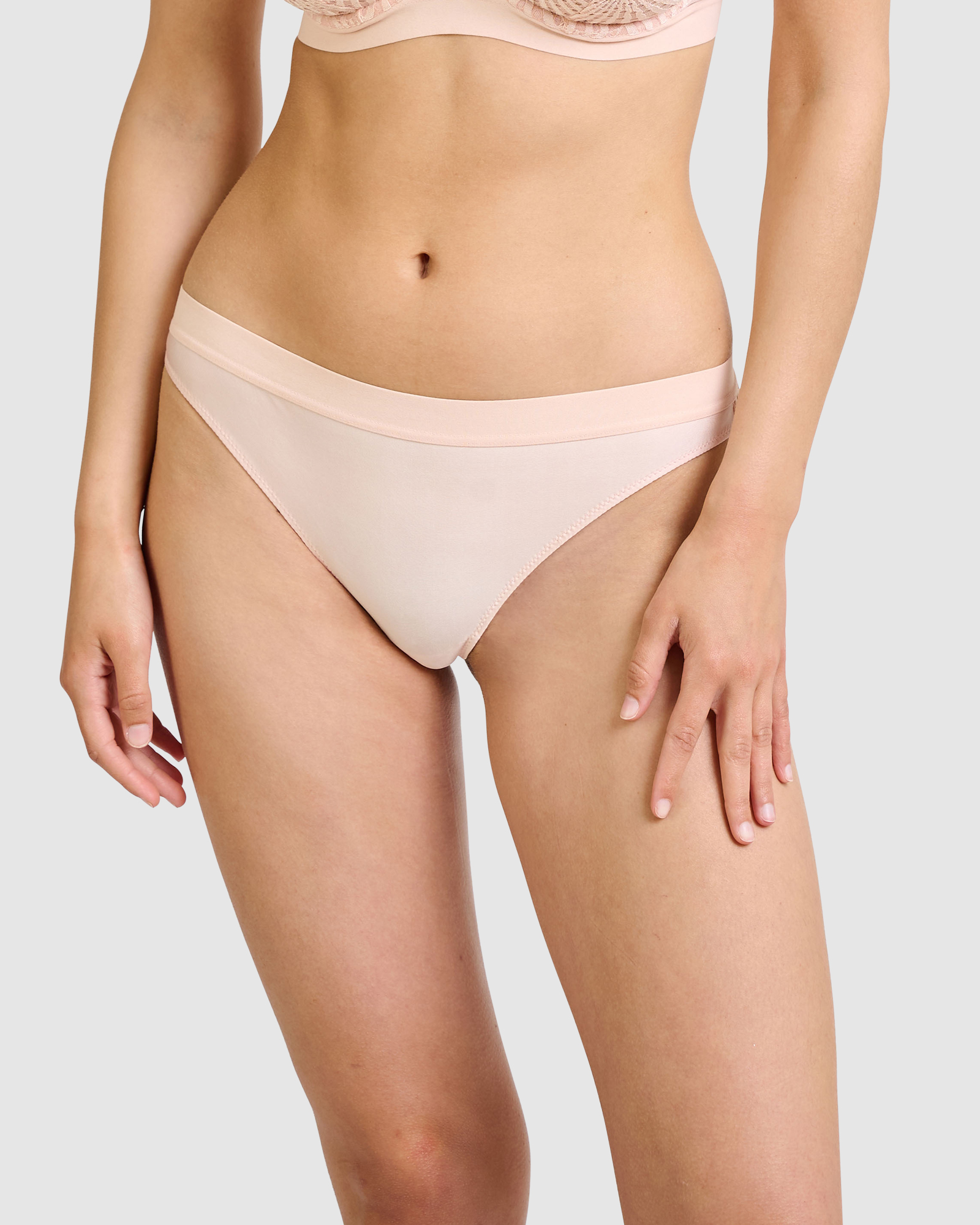 Aurore High Cut Hipster Tanga Brief with Lace