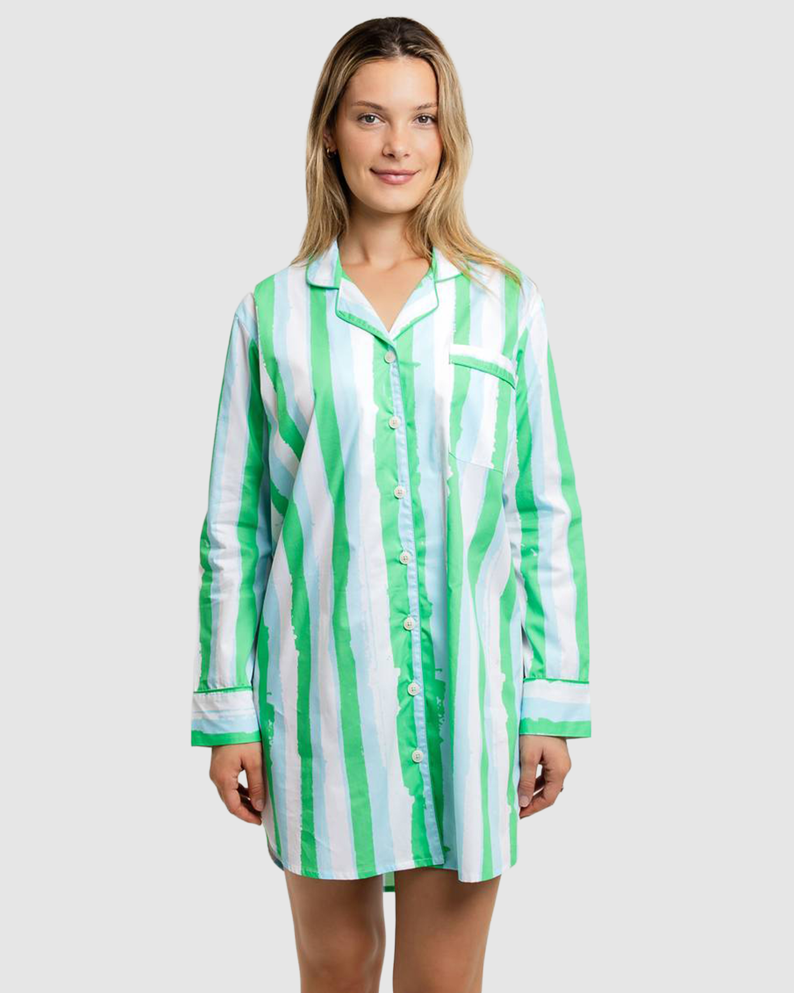 Women's Drawbertson Wild Stripes Night Shirt