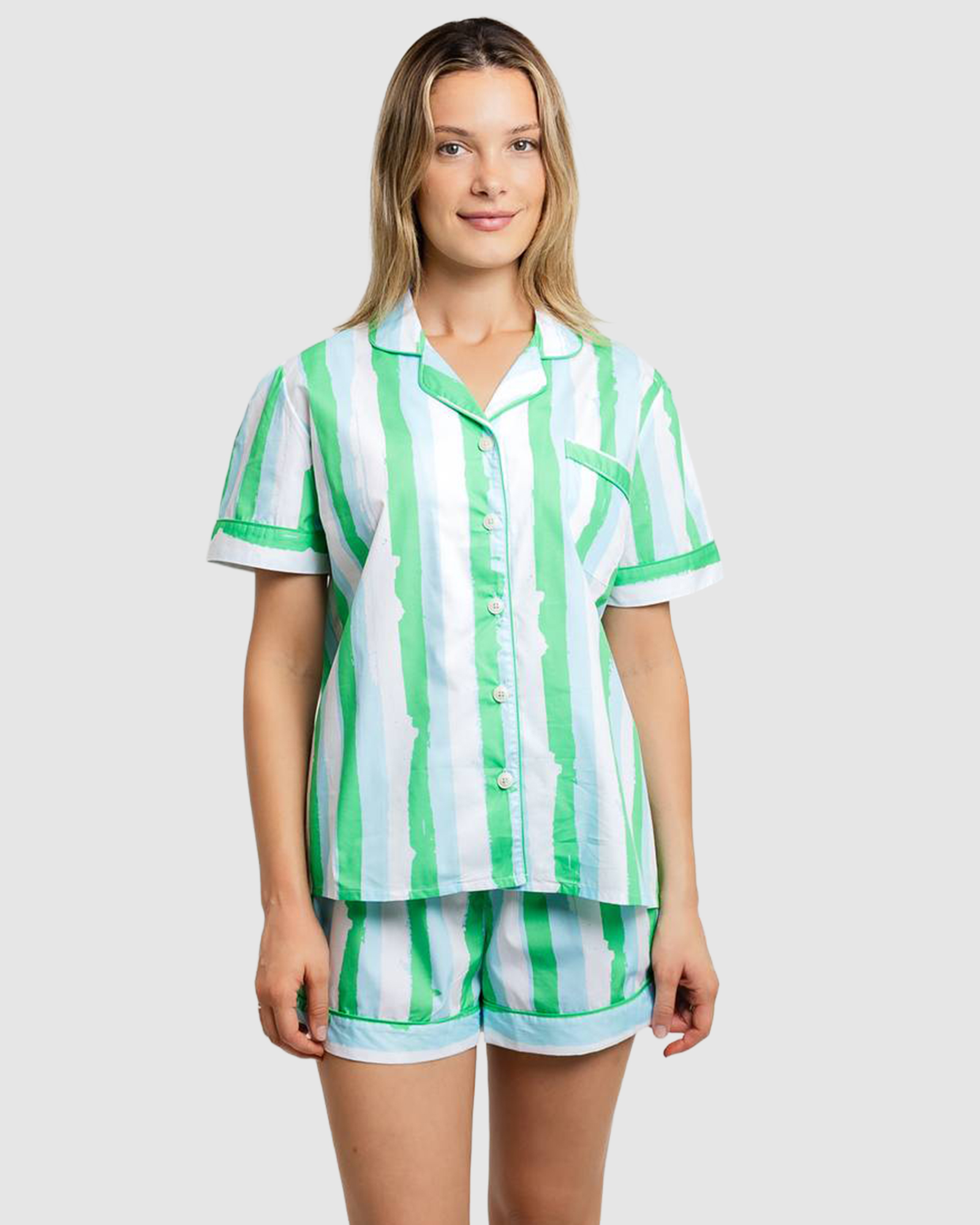 Women's Drawbertson Wild Stripes Short PJ Set