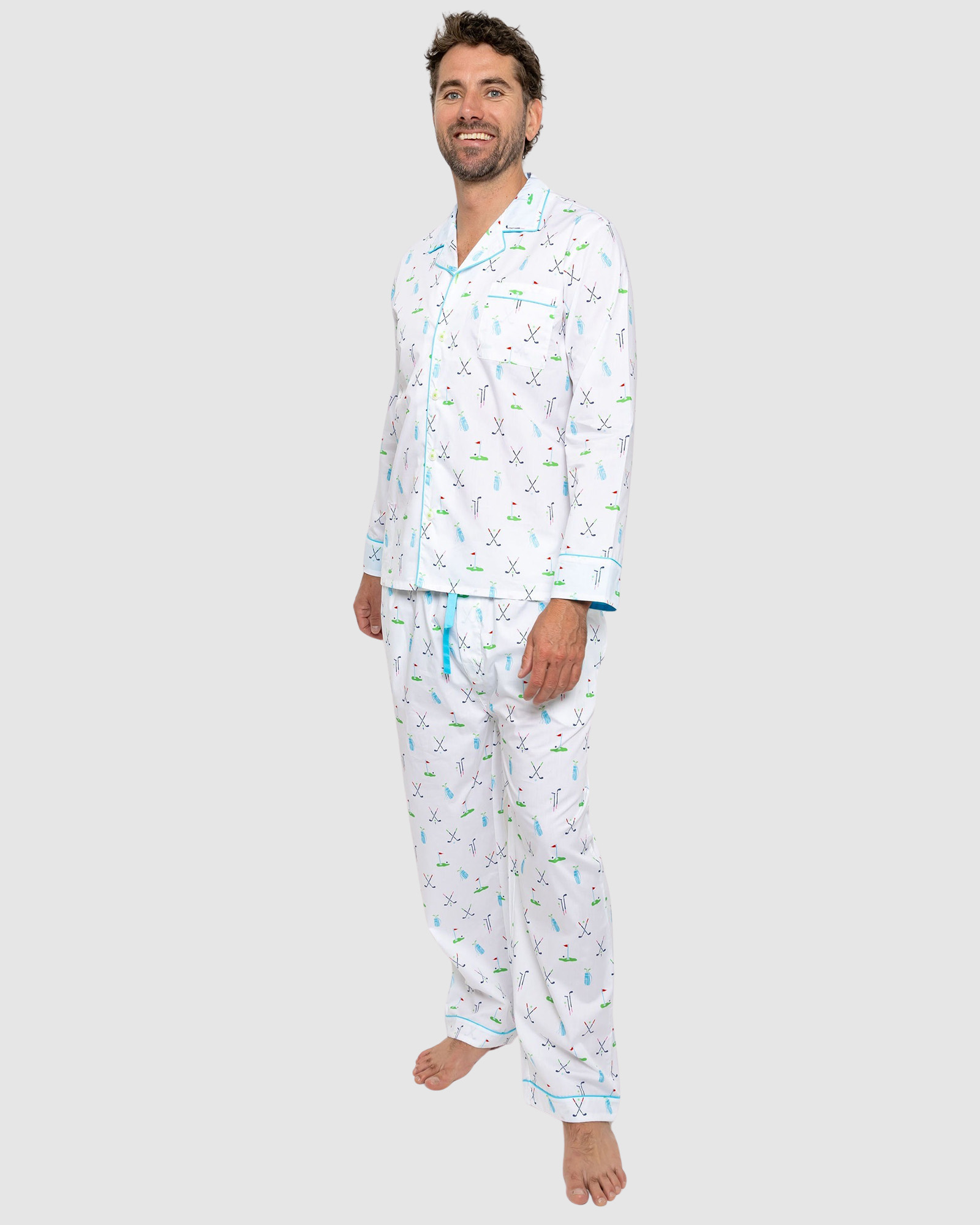 Men's Golf Long PJ Set