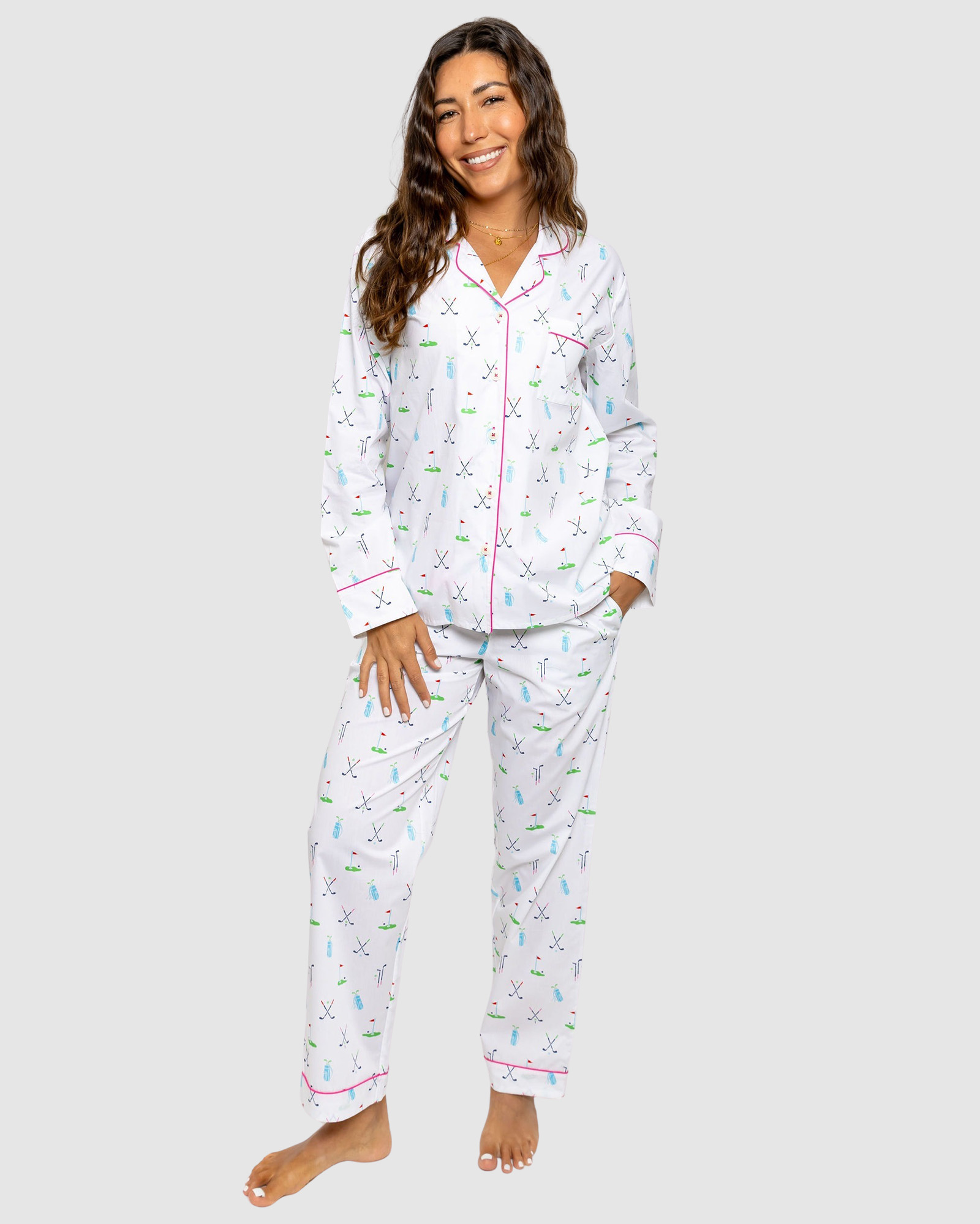 Women's Golf Long PJ Set