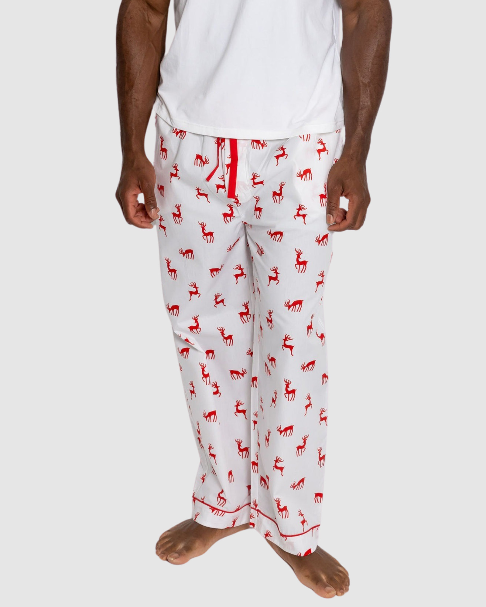 Men's Reindeer Red PJ Pants