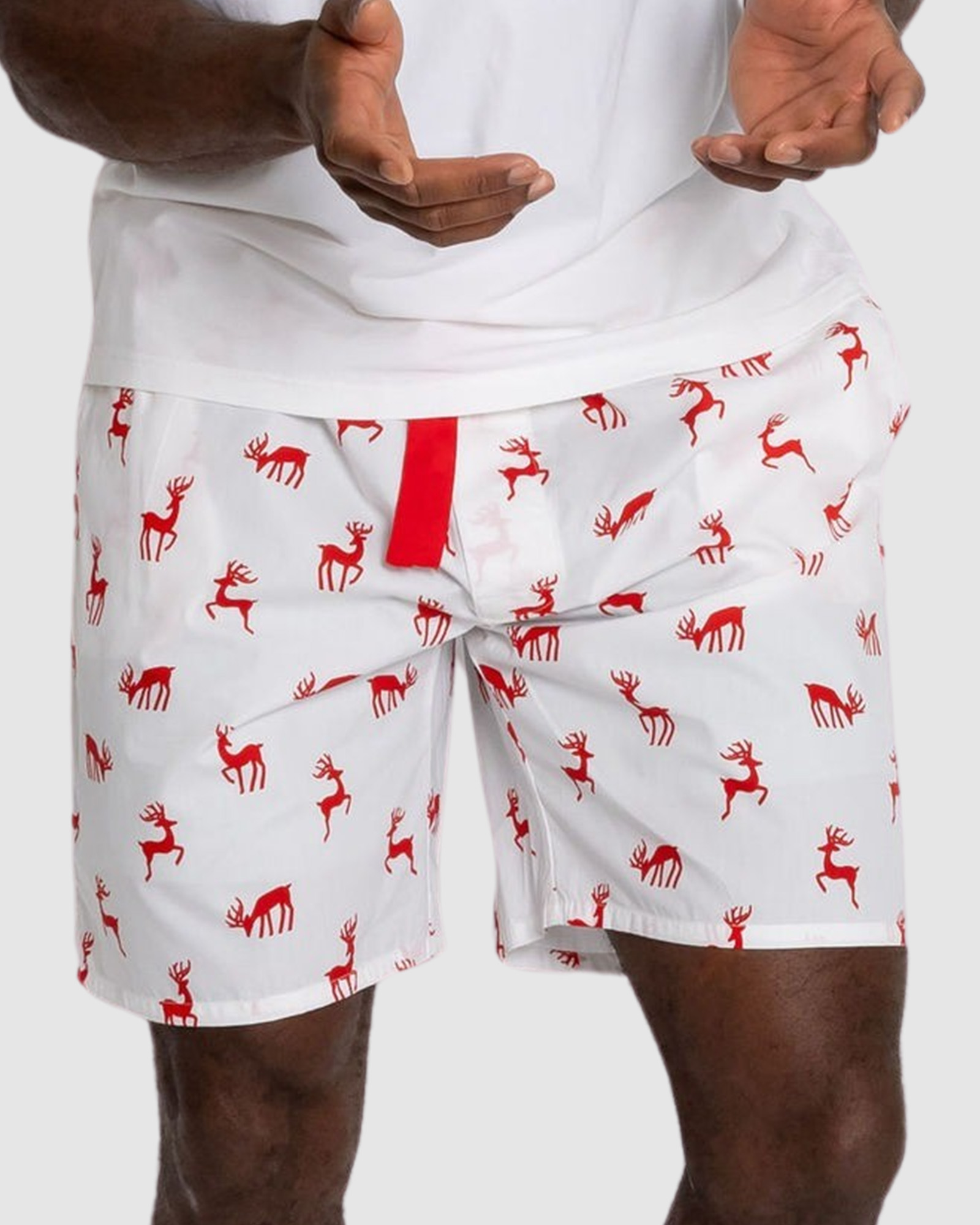 Men's Reindeer Red Sleep Shorts