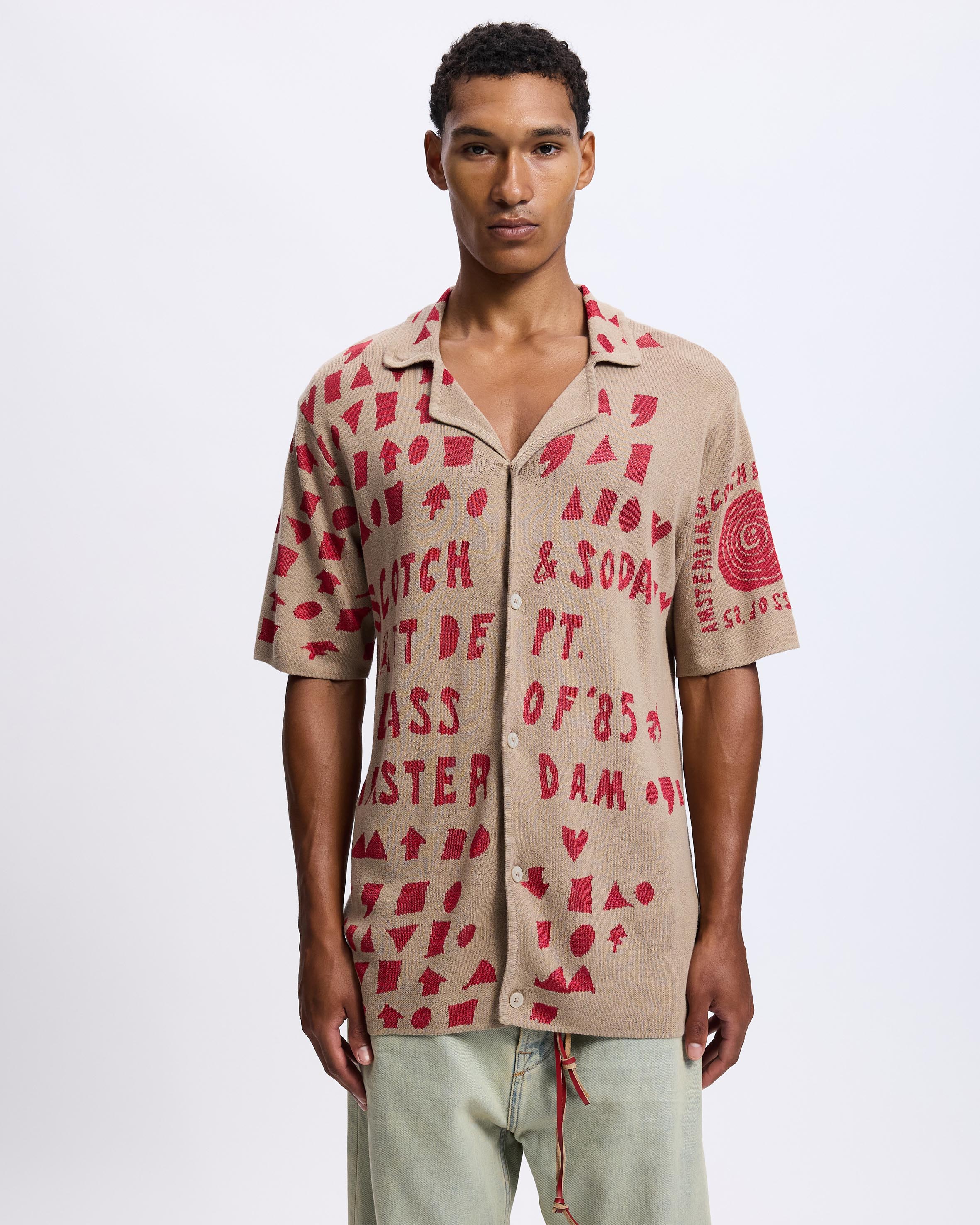 Jacquard Knitted Shirt