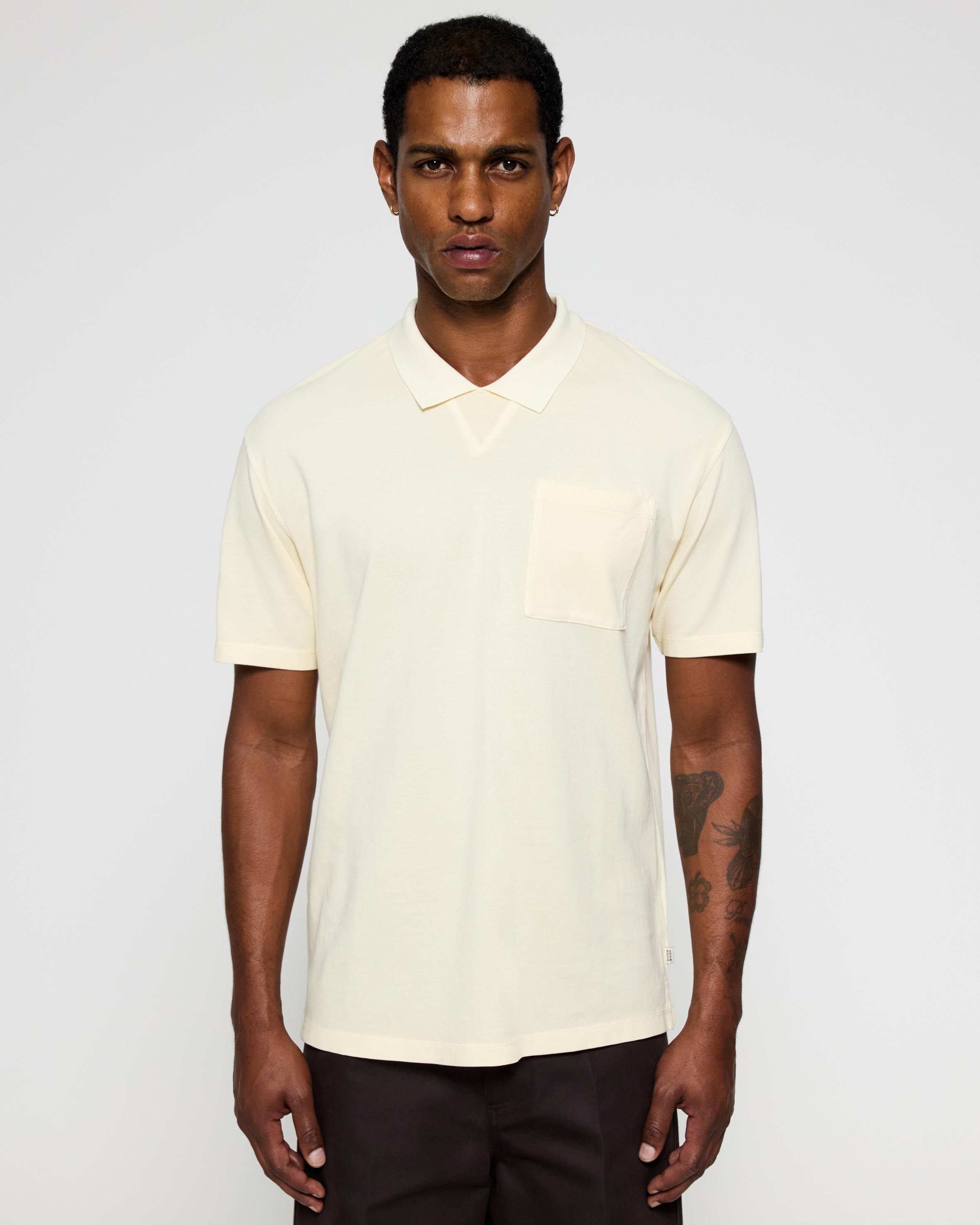 Garment Dye Pique Chest Pocket Polo