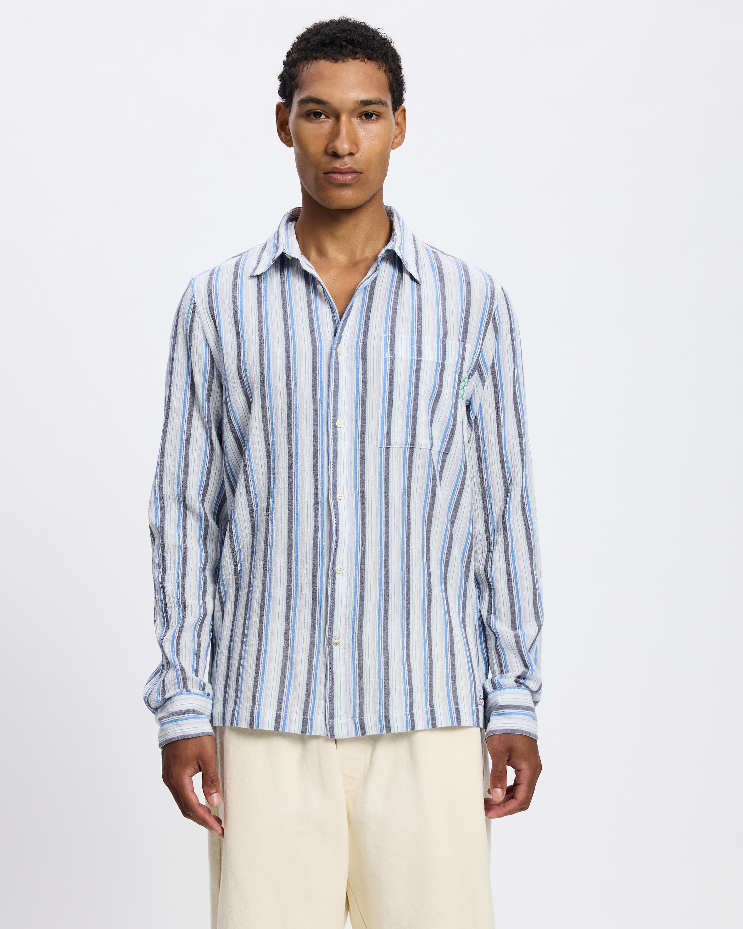 Textured Stripe Shirt