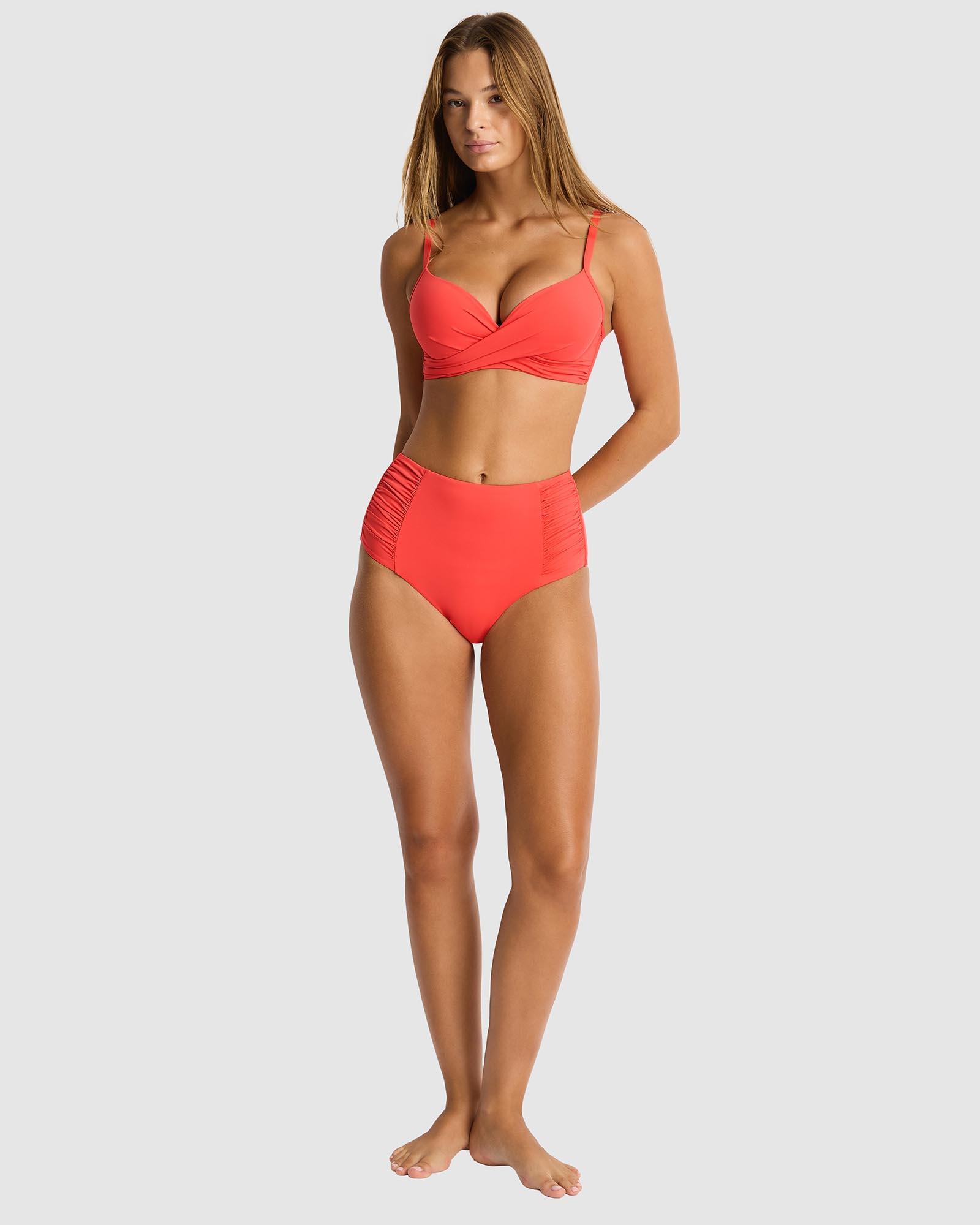 Essentials Edit Cross Front Moulded Underwire Bra
