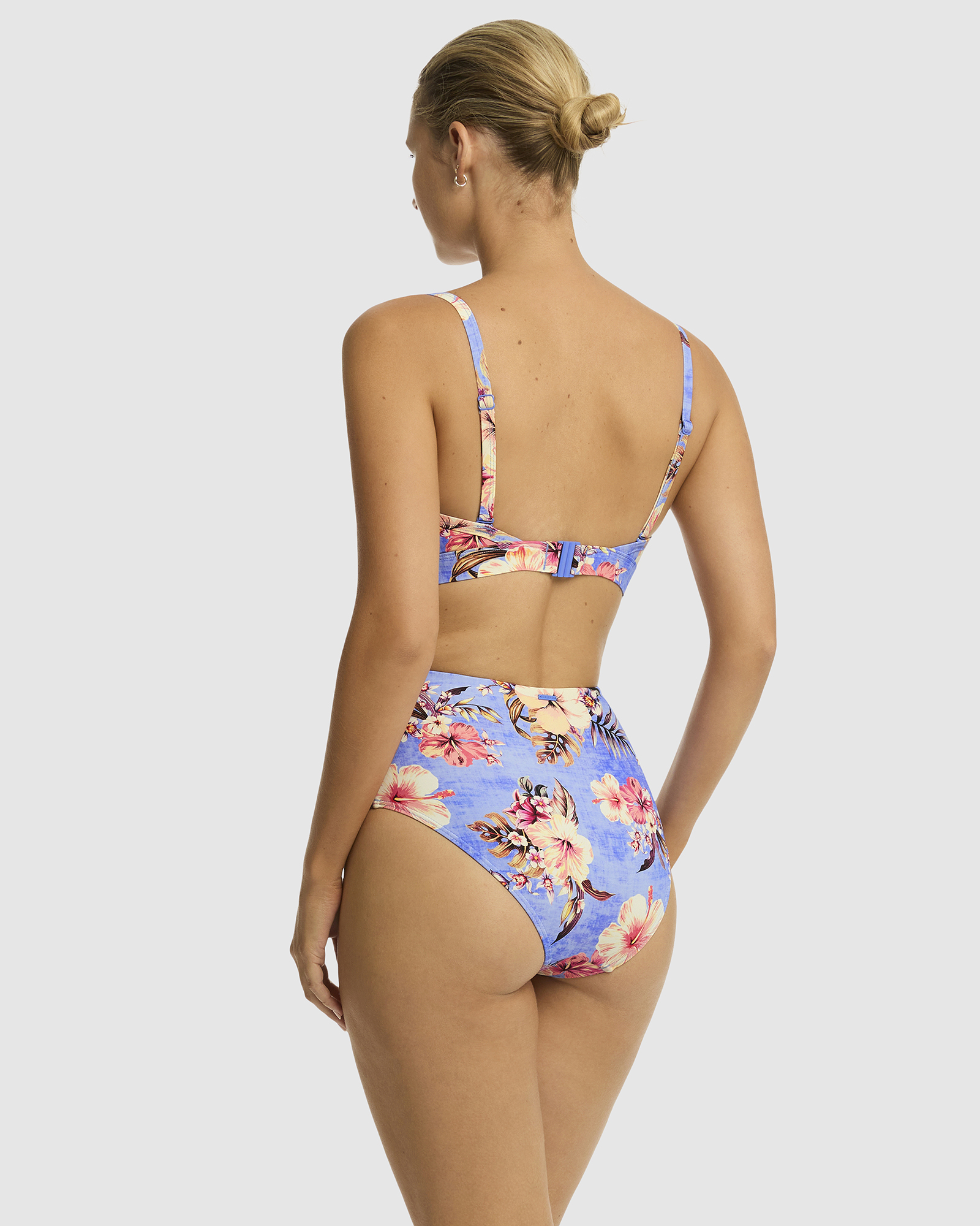 Blue Hawaii High Waist Gathered Side Pant