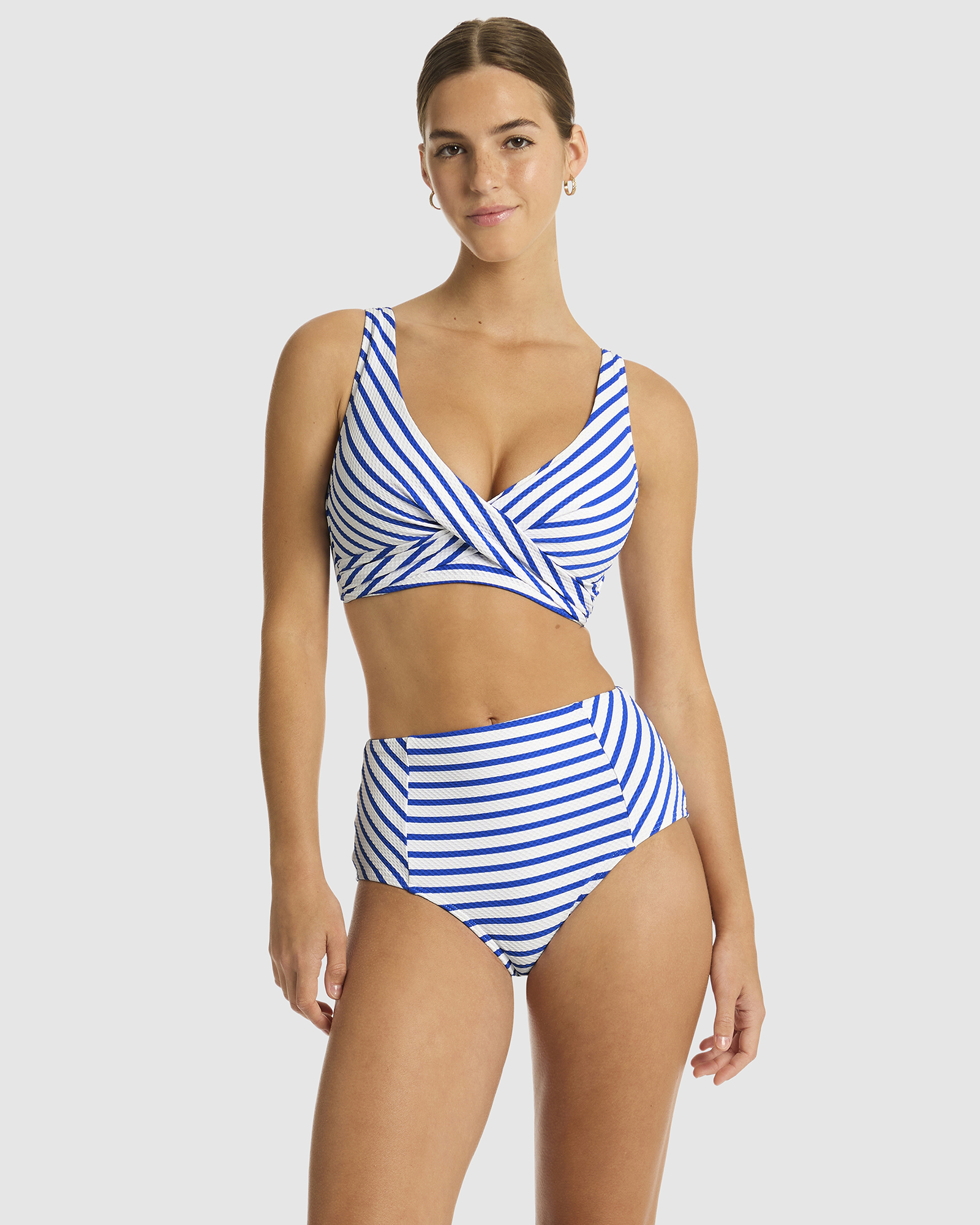Amalfi Cross Front Multifit Bra Top