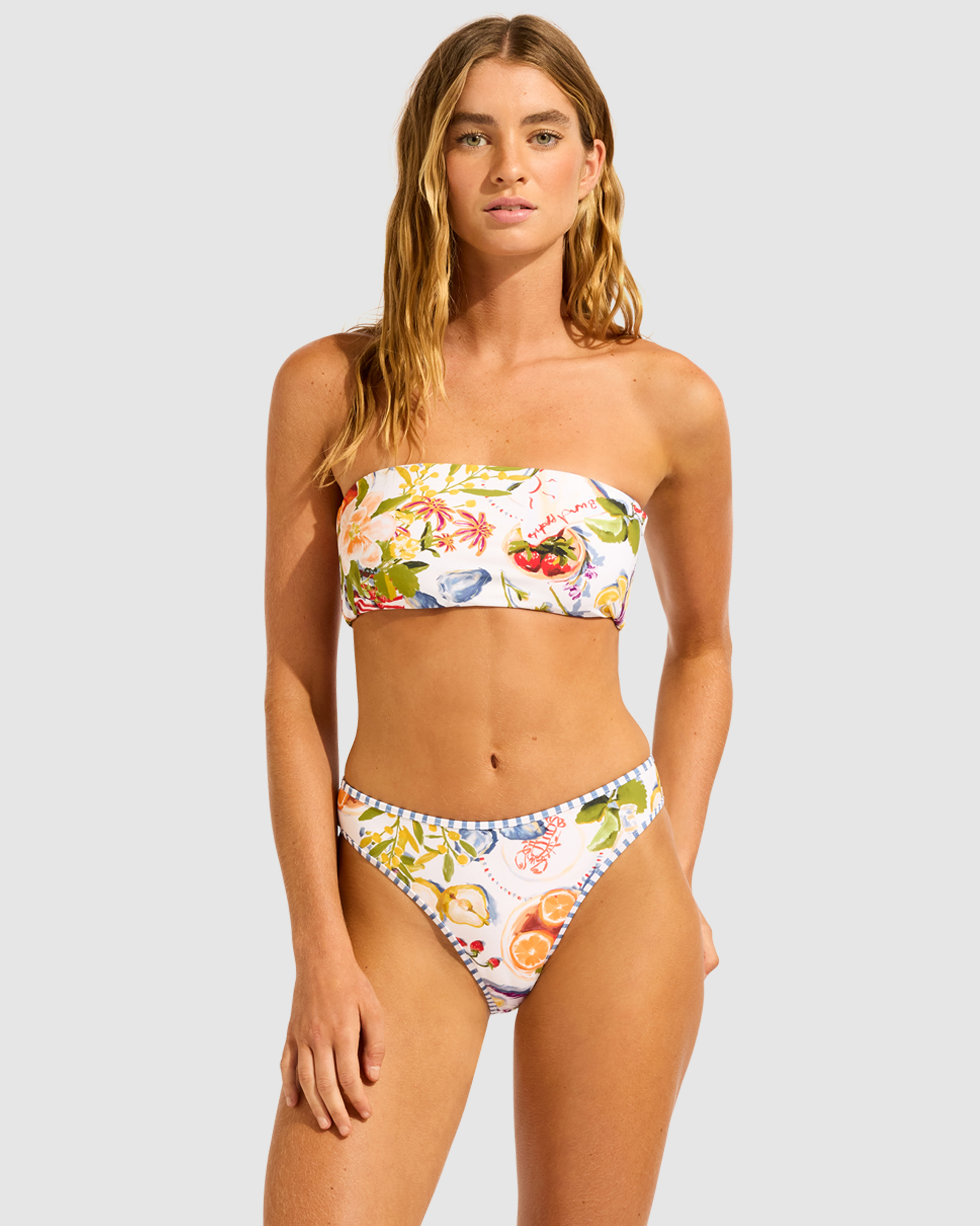 Riviera Coast Reversible Tube Top Bikini Top