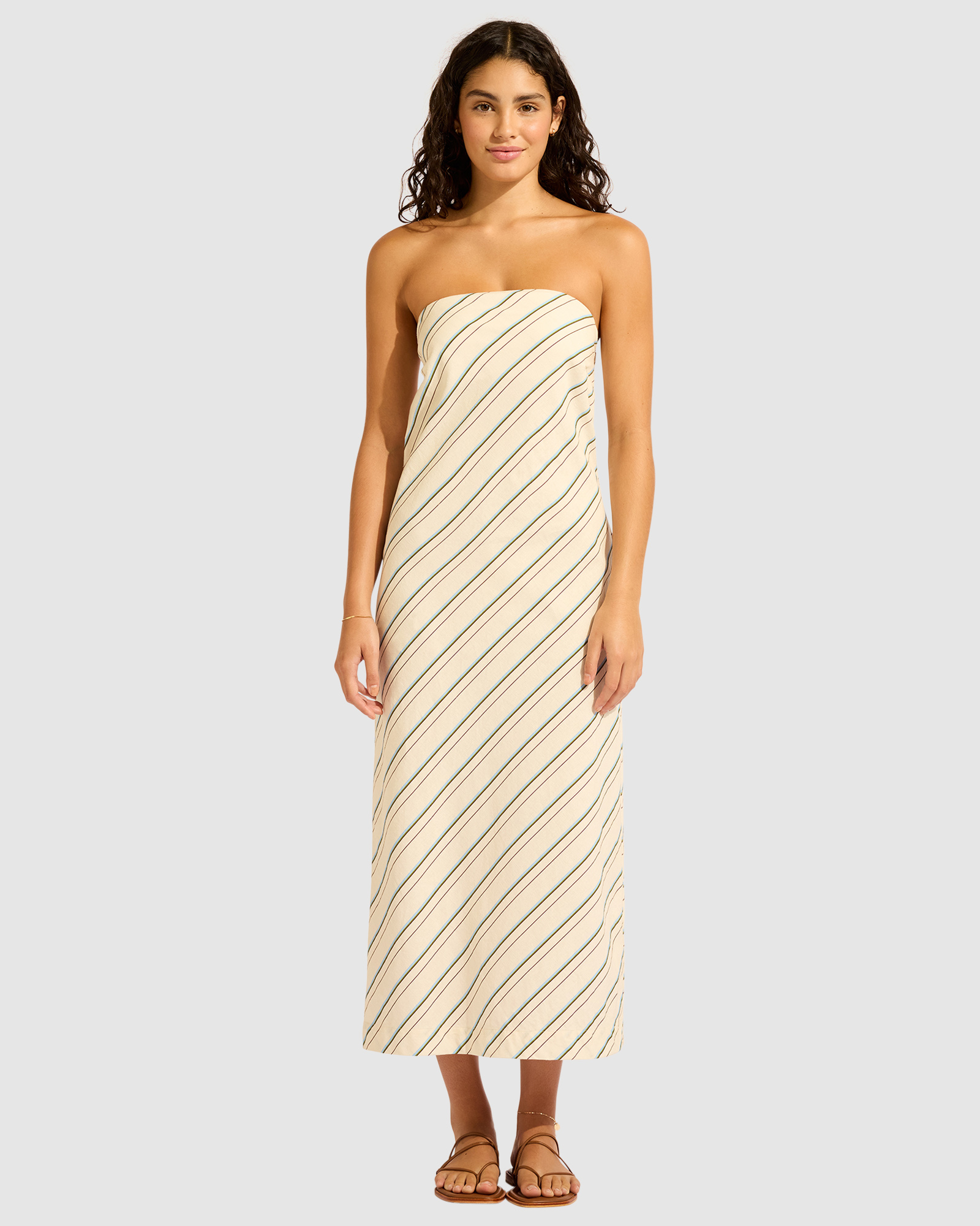 Bias Cut Column Maxi Dress