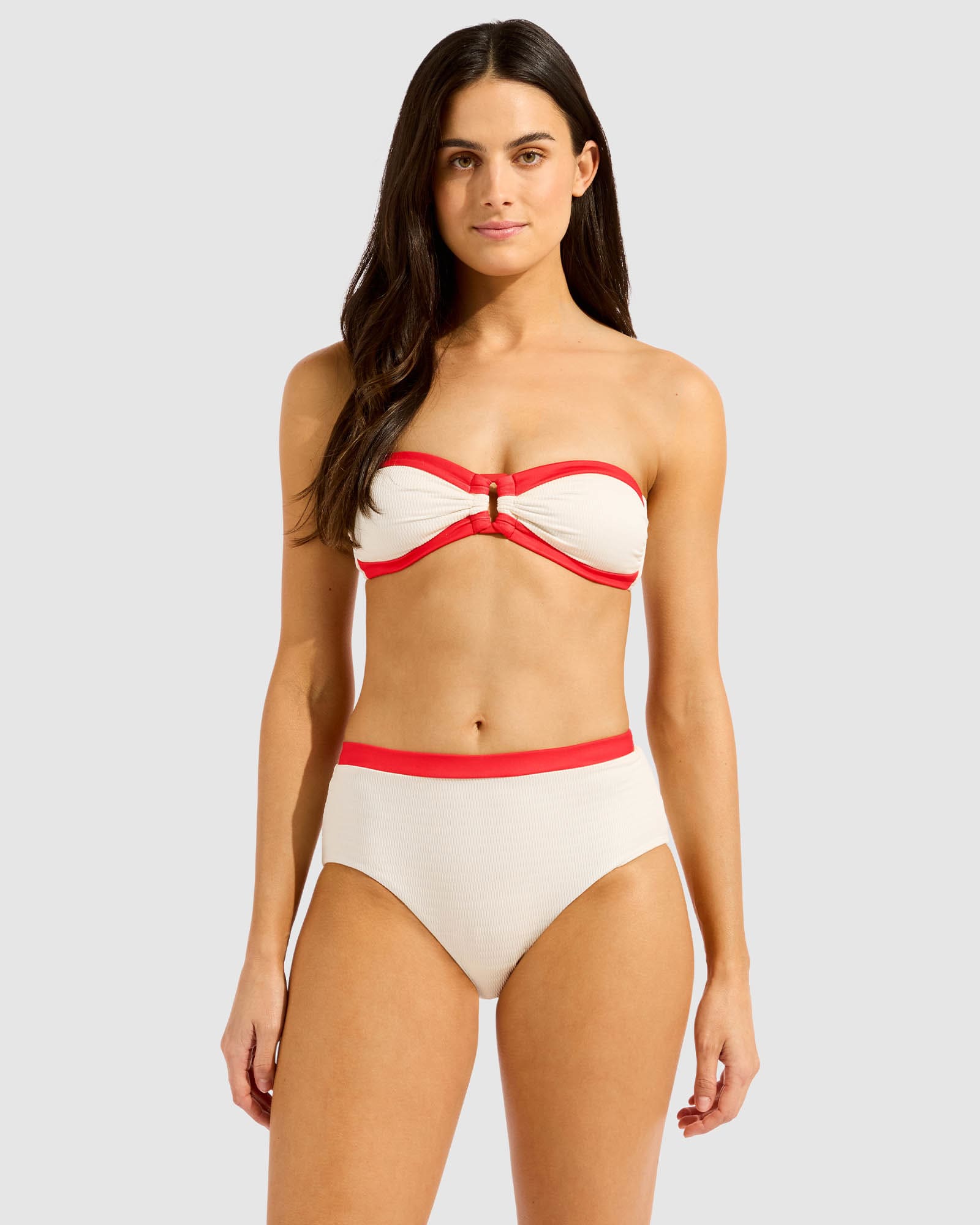 Bandwave High Waisted Bikini Bottom