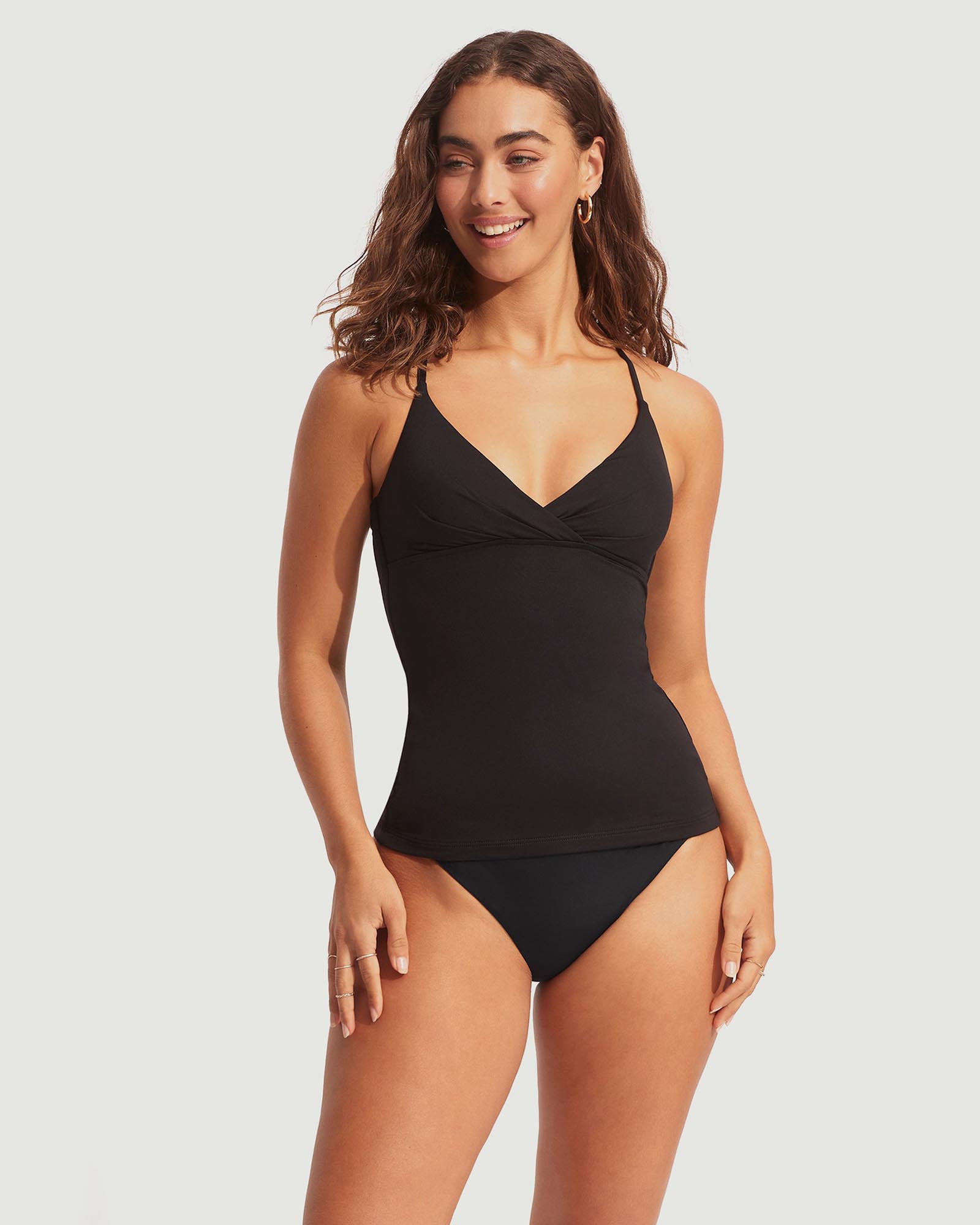 Wrap Front Singlet Swimsuit
