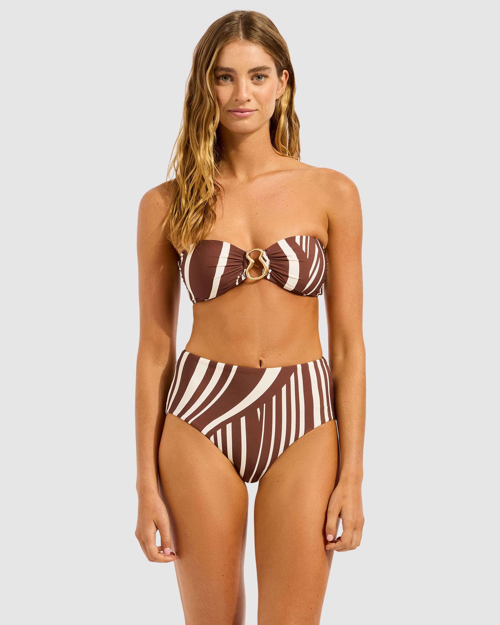 Coastline High Waisted Bikini Bottom