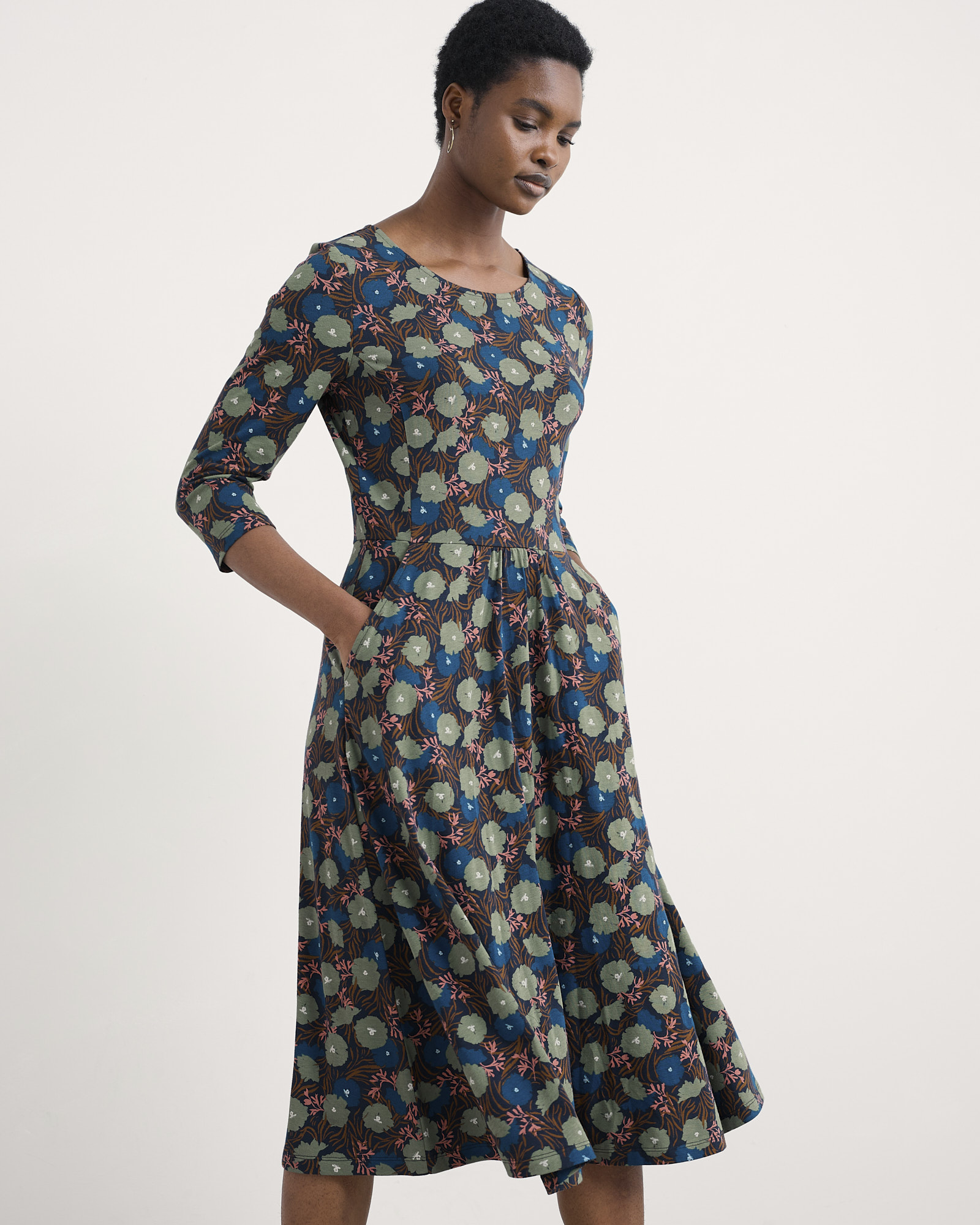 Seasalt Cornwall Navy April Dress