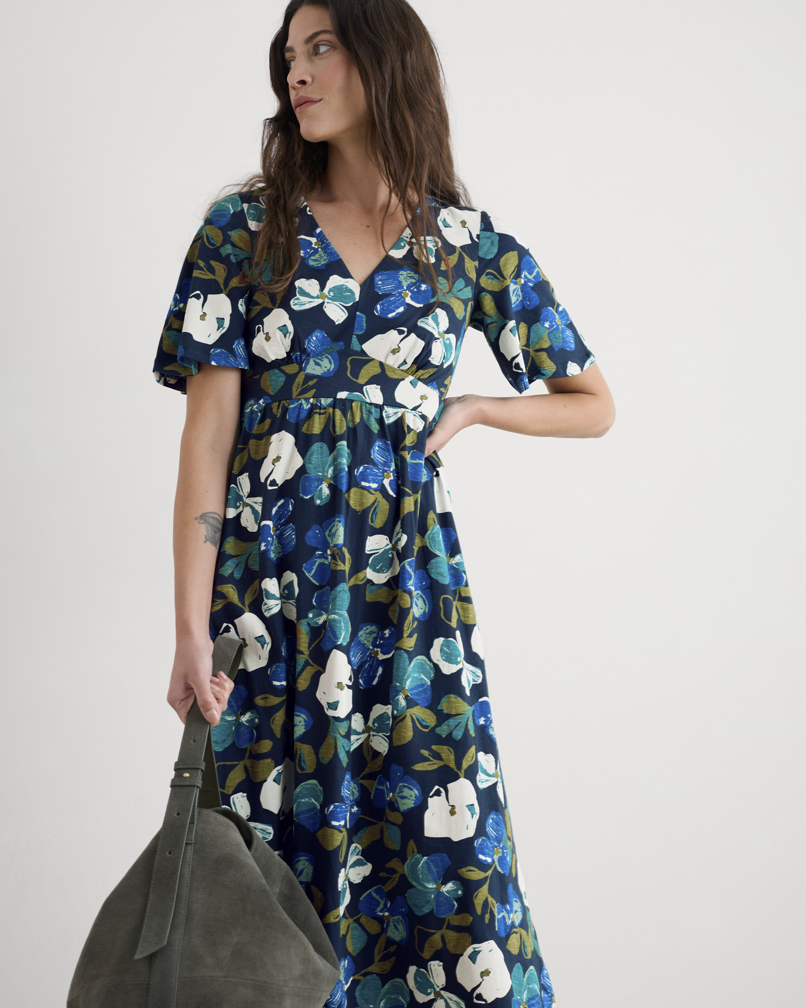 Seasalt Cornwall Navy Chateaux Dress (Half Sleeve)