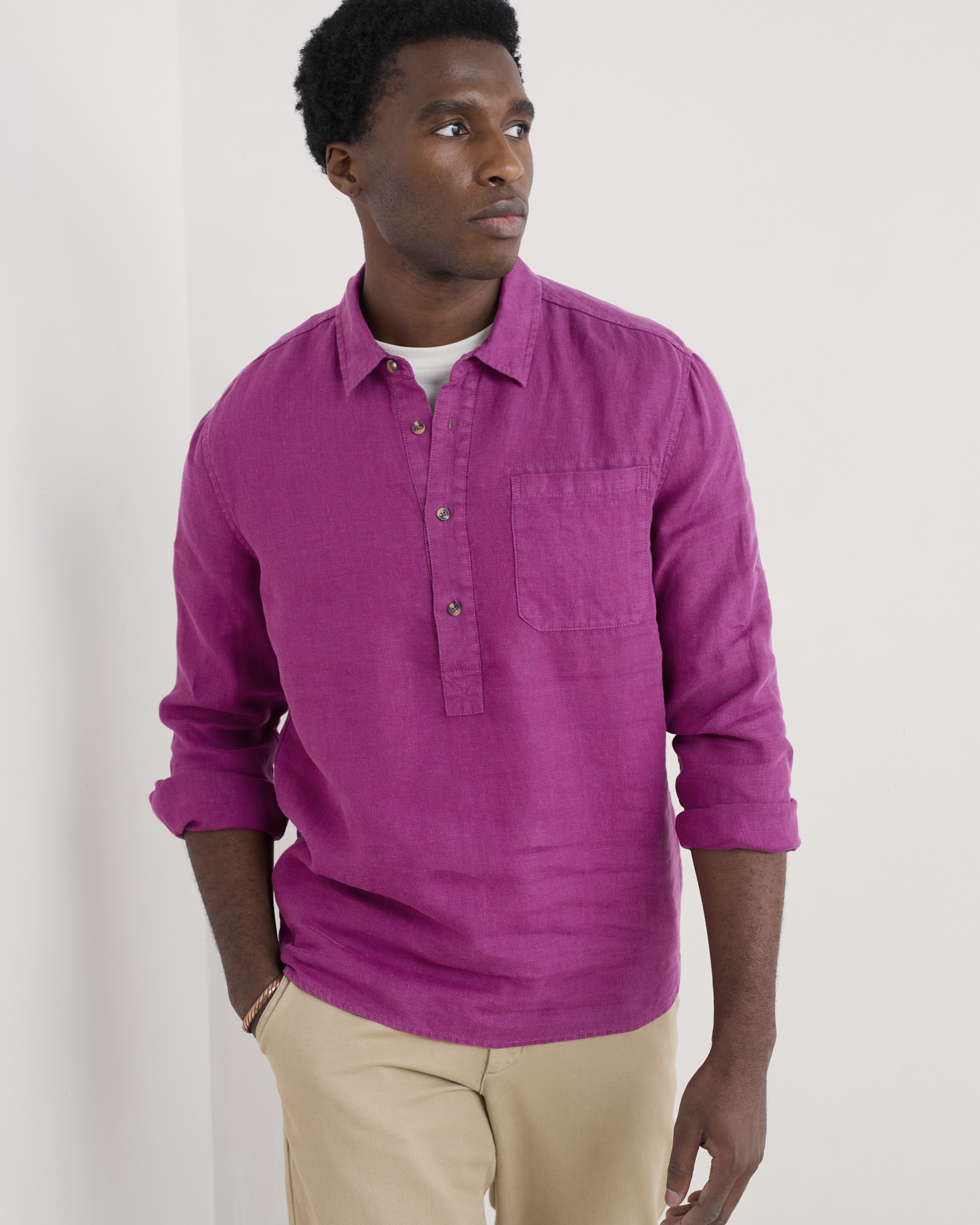 Seasalt Cornwall Purple Artist's Shirt