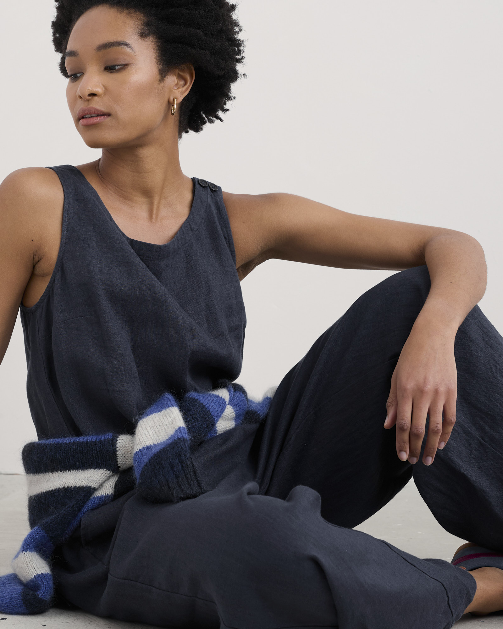 Seasalt Cornwall Navy Salt Air Jumpsuit
