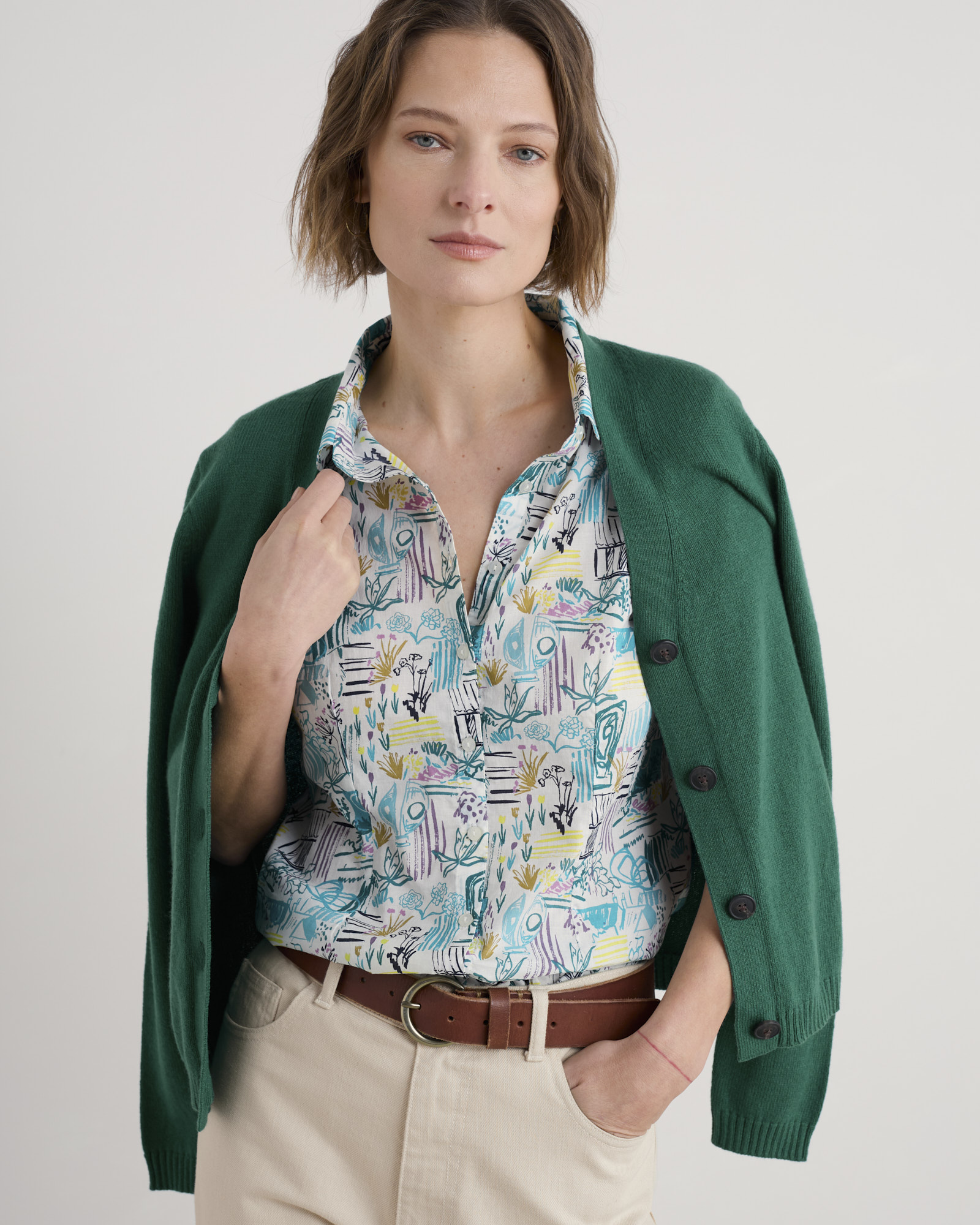 Seasalt Cornwall Multi Rushmaker Short Sleeve Shirt