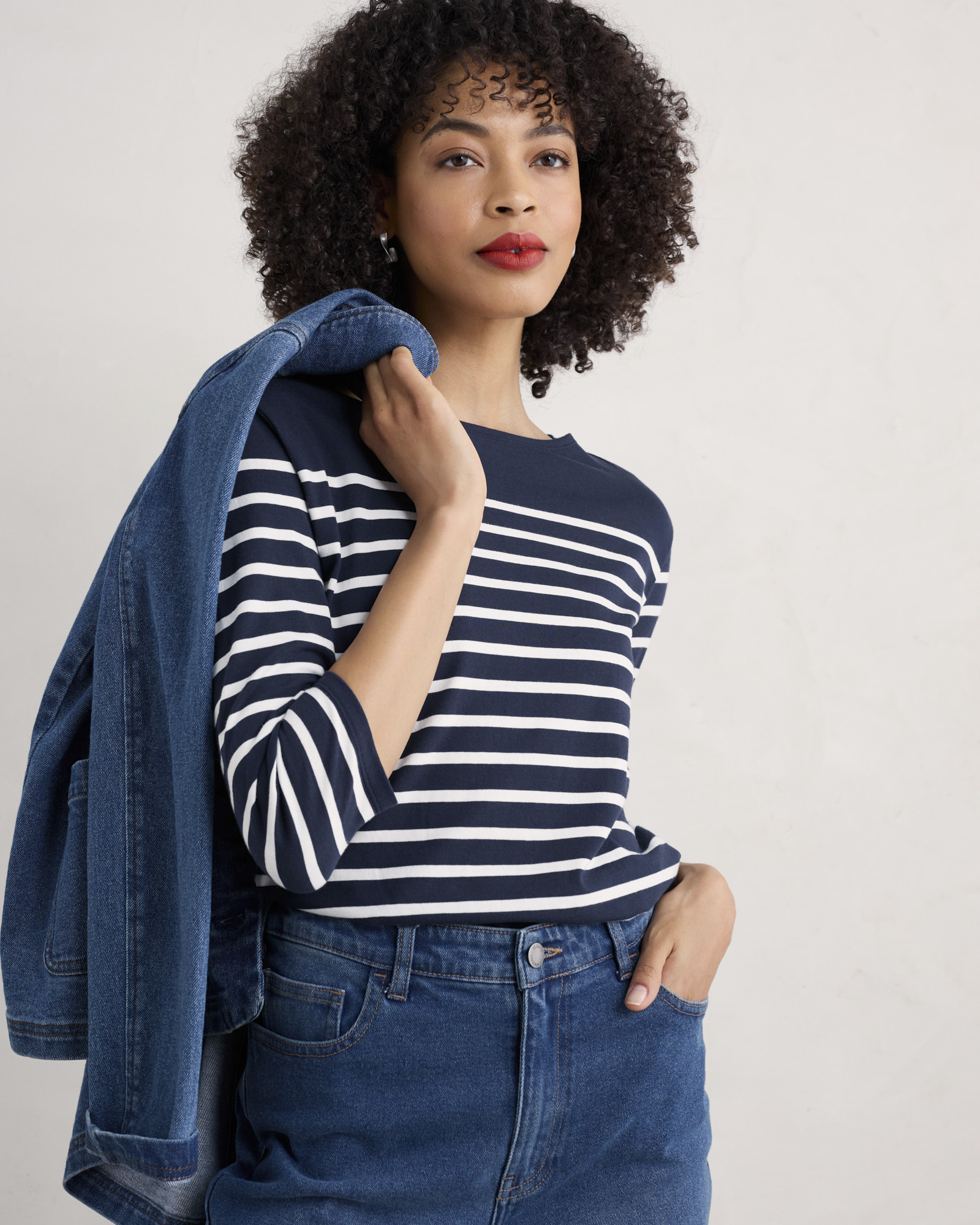 Seasalt Cornwall Navy Sailor Shirt