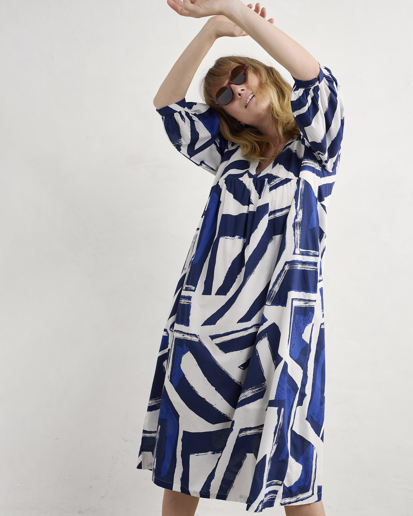 Seasalt Cornwall Harbour Sails Chalk Earth Colours Dress