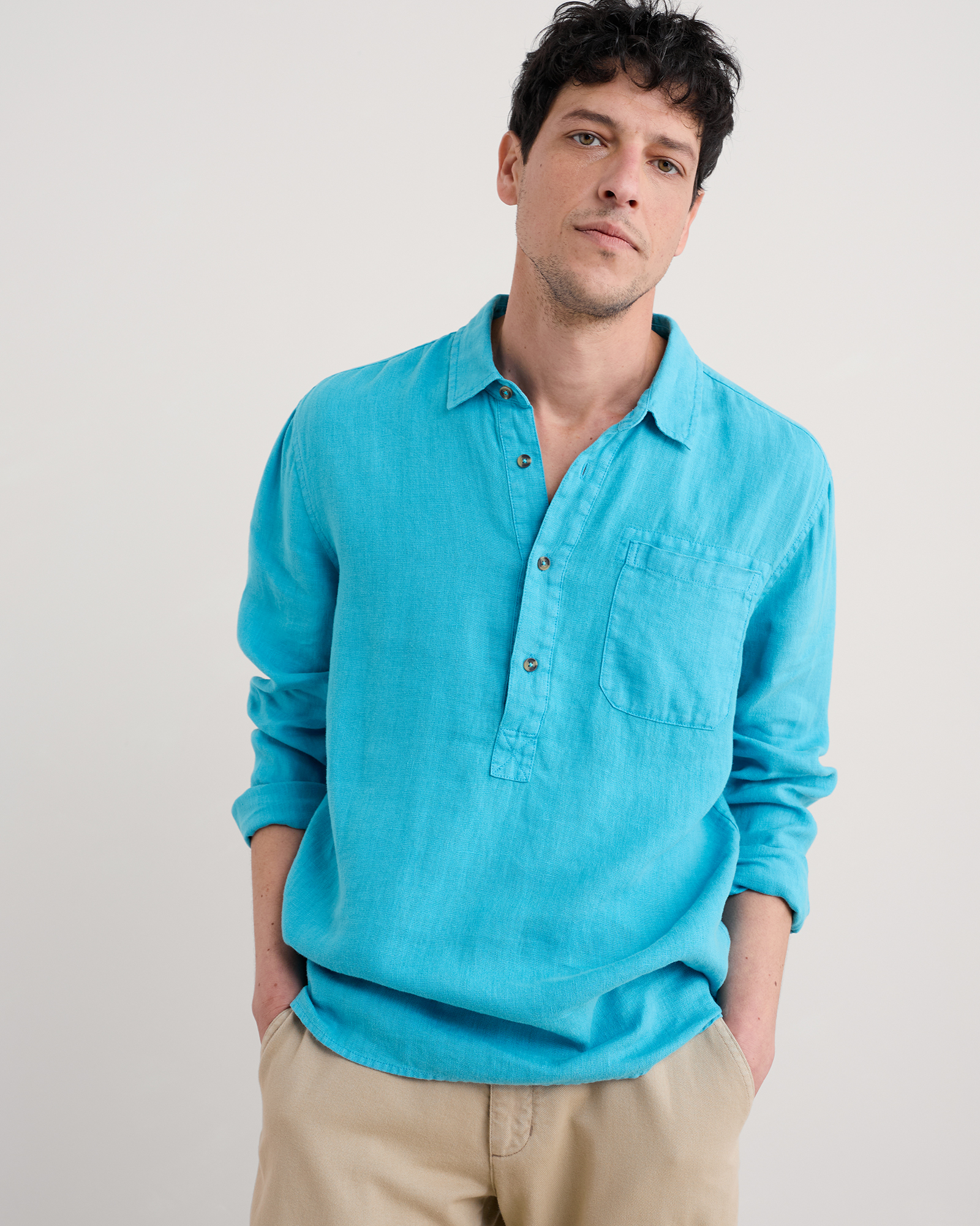 Seasalt Cornwall Blue Artist's Shirt