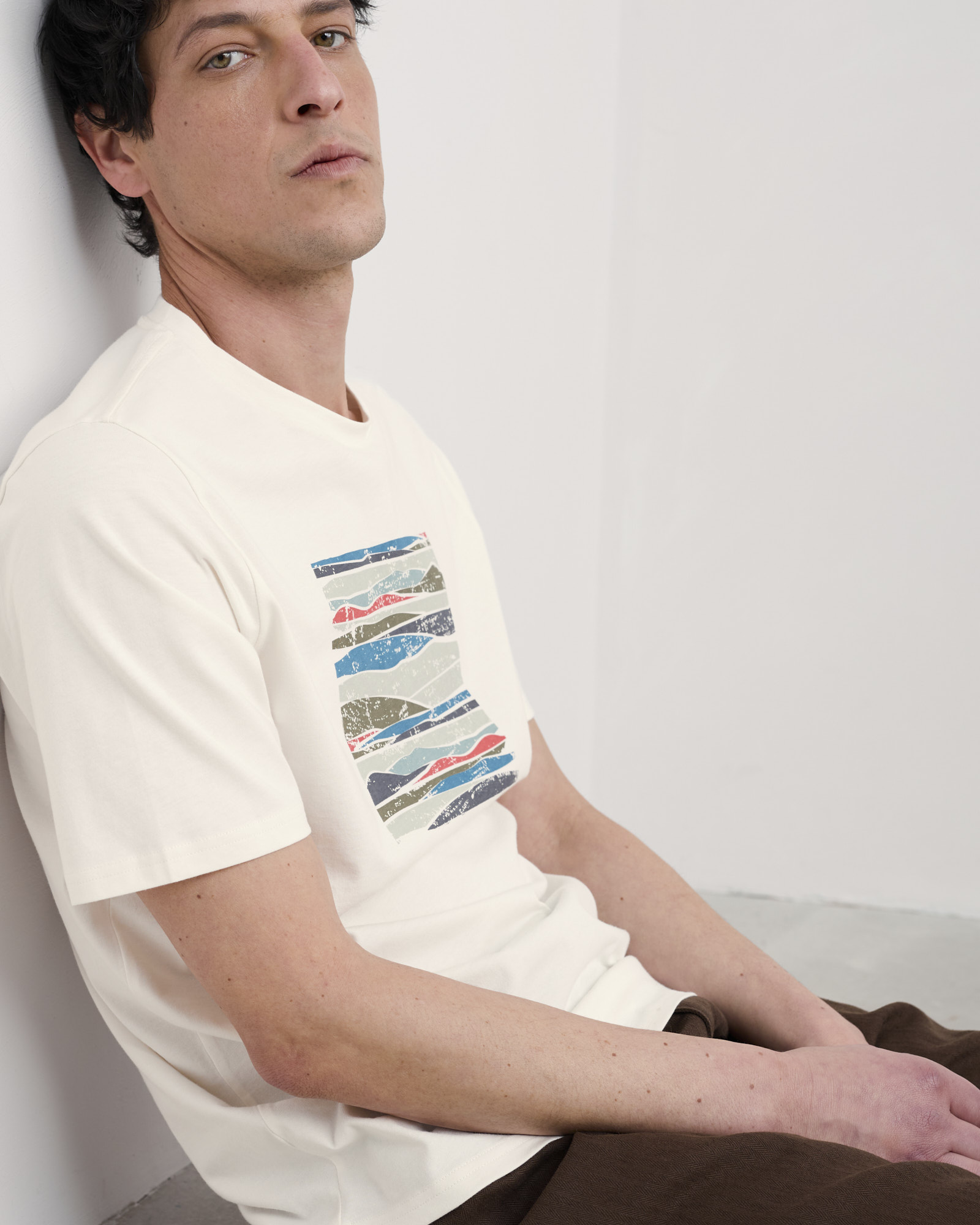 Seasalt Cornwall White Midwatch Organic Cotton T-Shirt