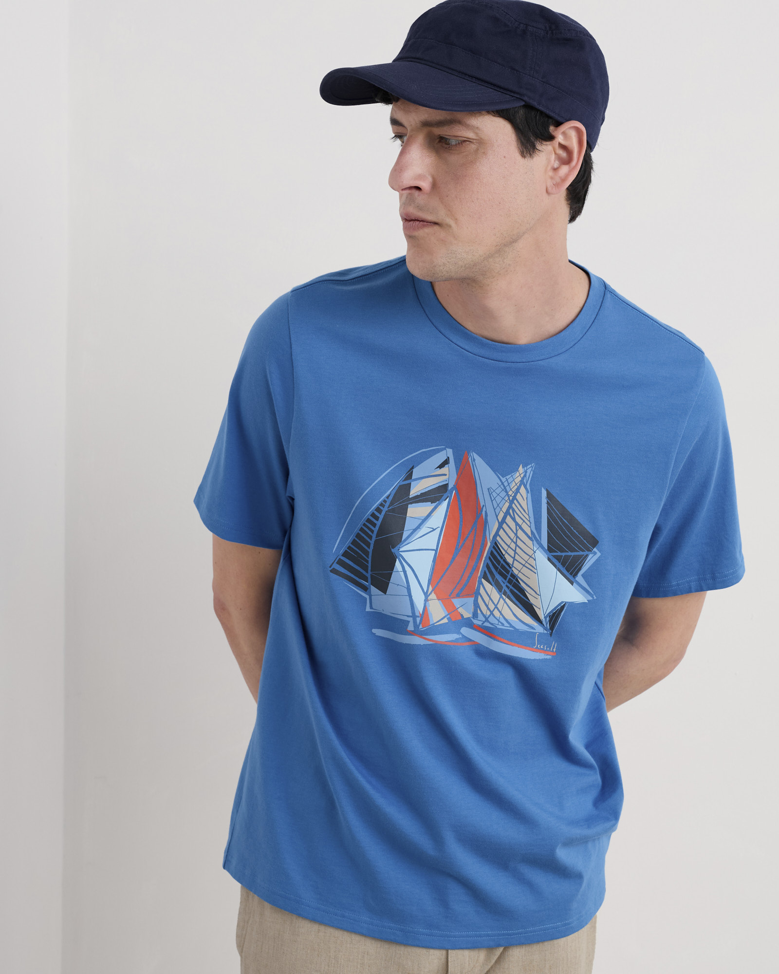 Seasalt Cornwall Blue Midwatch T-Shirt