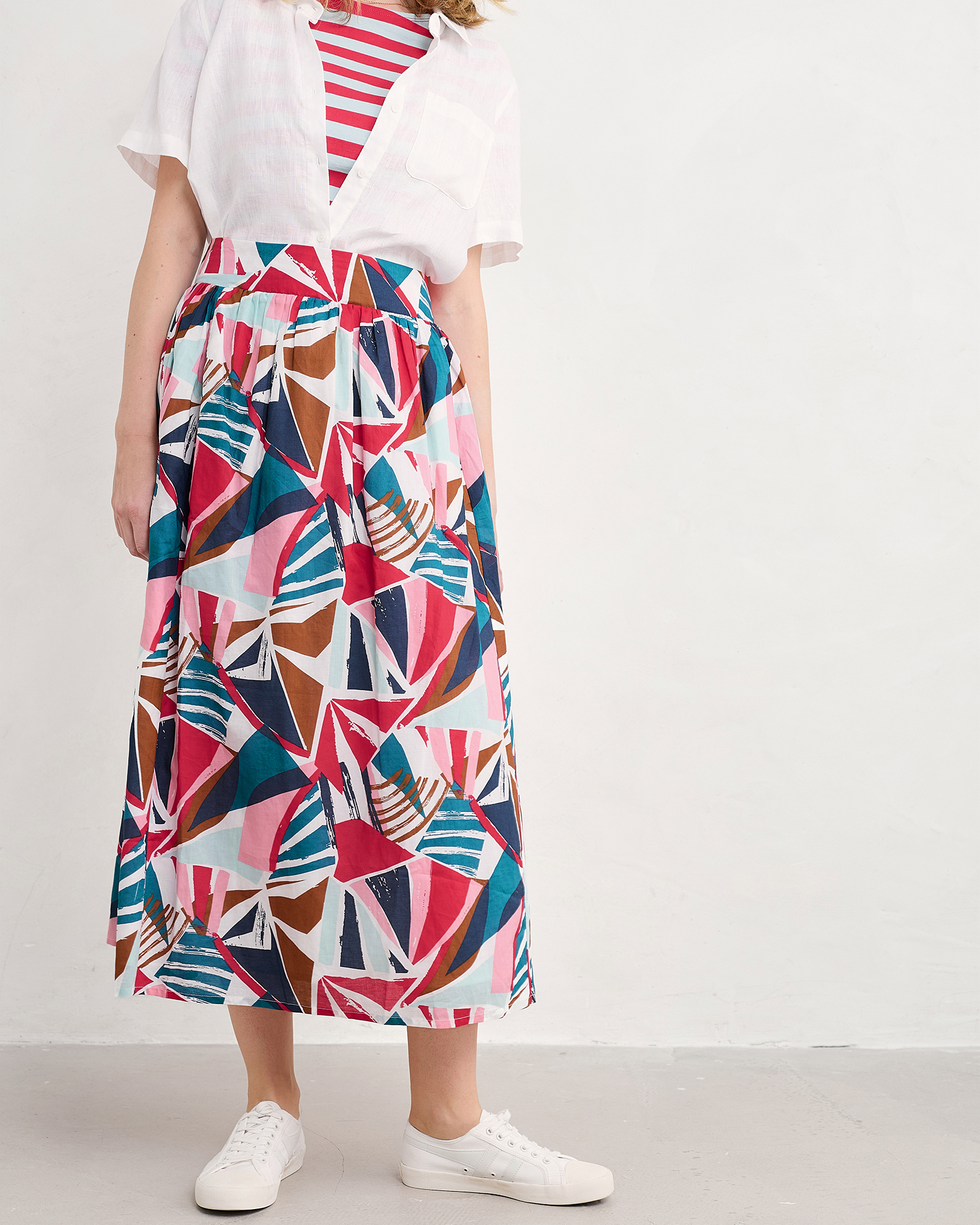 Seasalt Cornwall Multi Mevagissey Skirt