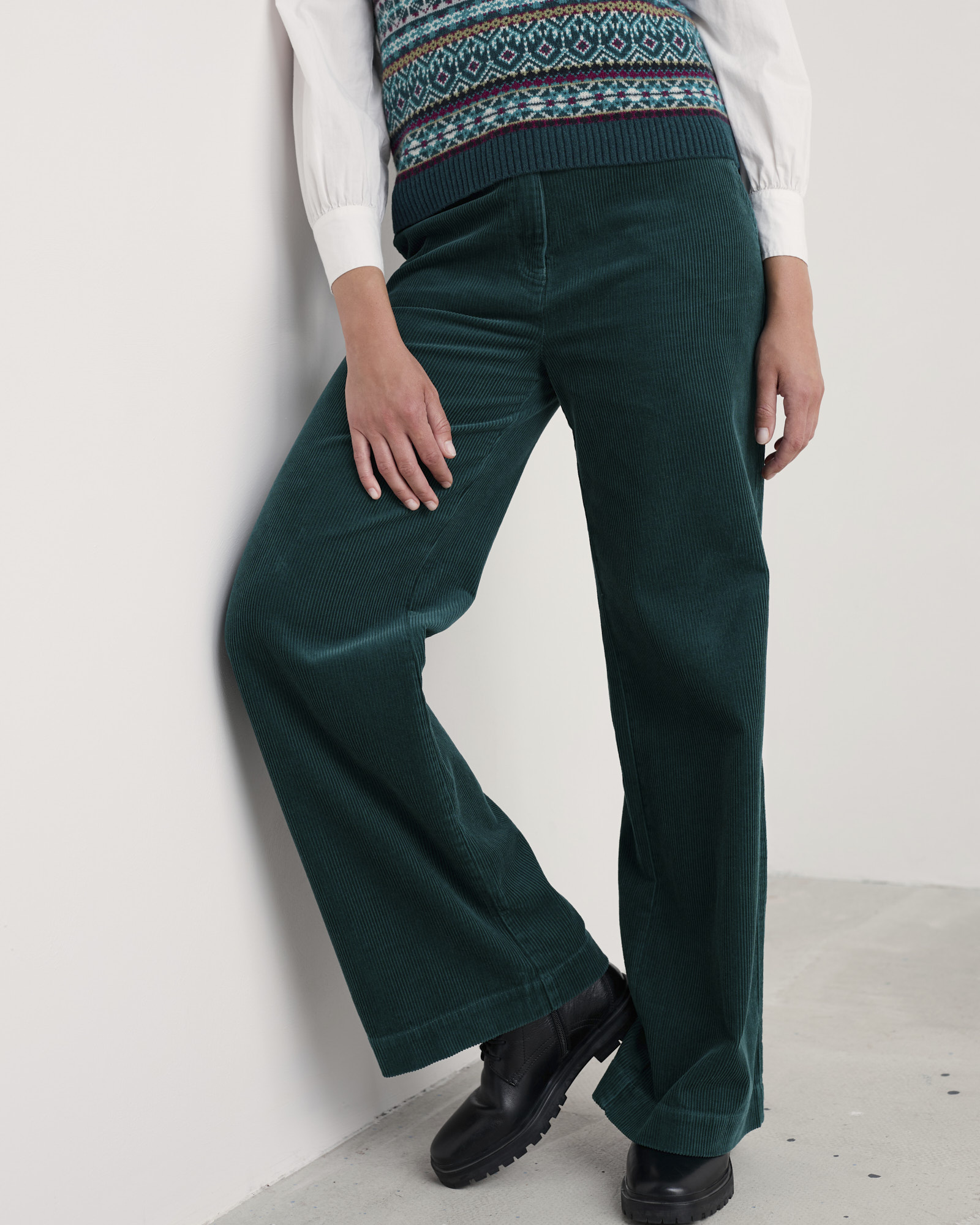 Seasalt Cornwall Green Dillwyn Trouser