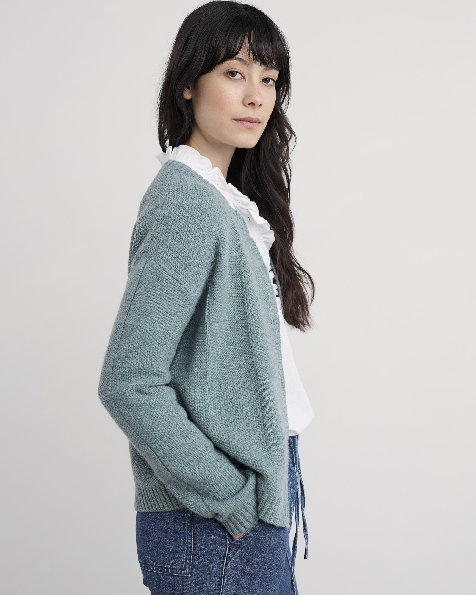 Seasalt Cornwall Blue Coweth Buttoned Cardigan