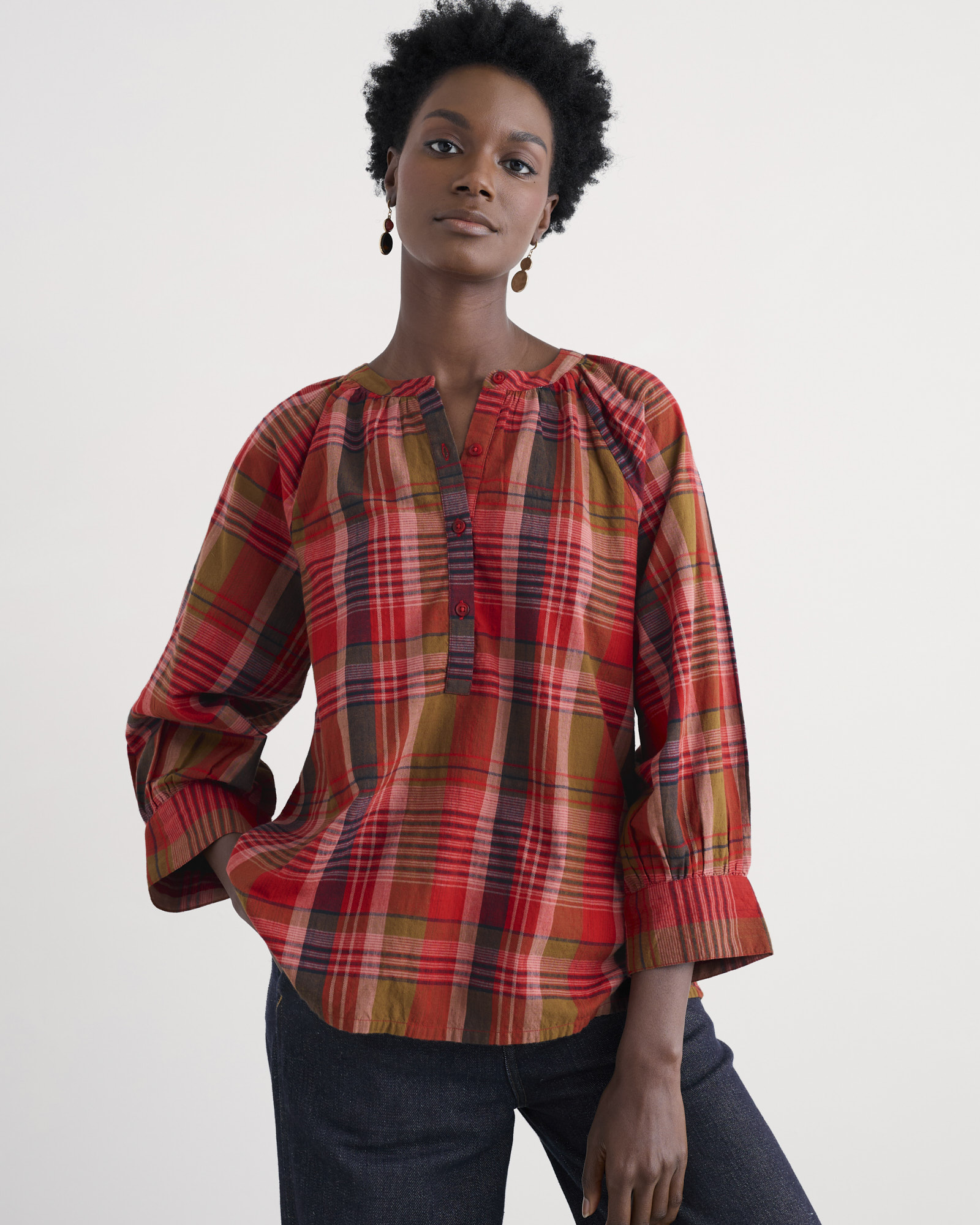Seasalt Cornwall Pink Moor Grass A-Line Shirt