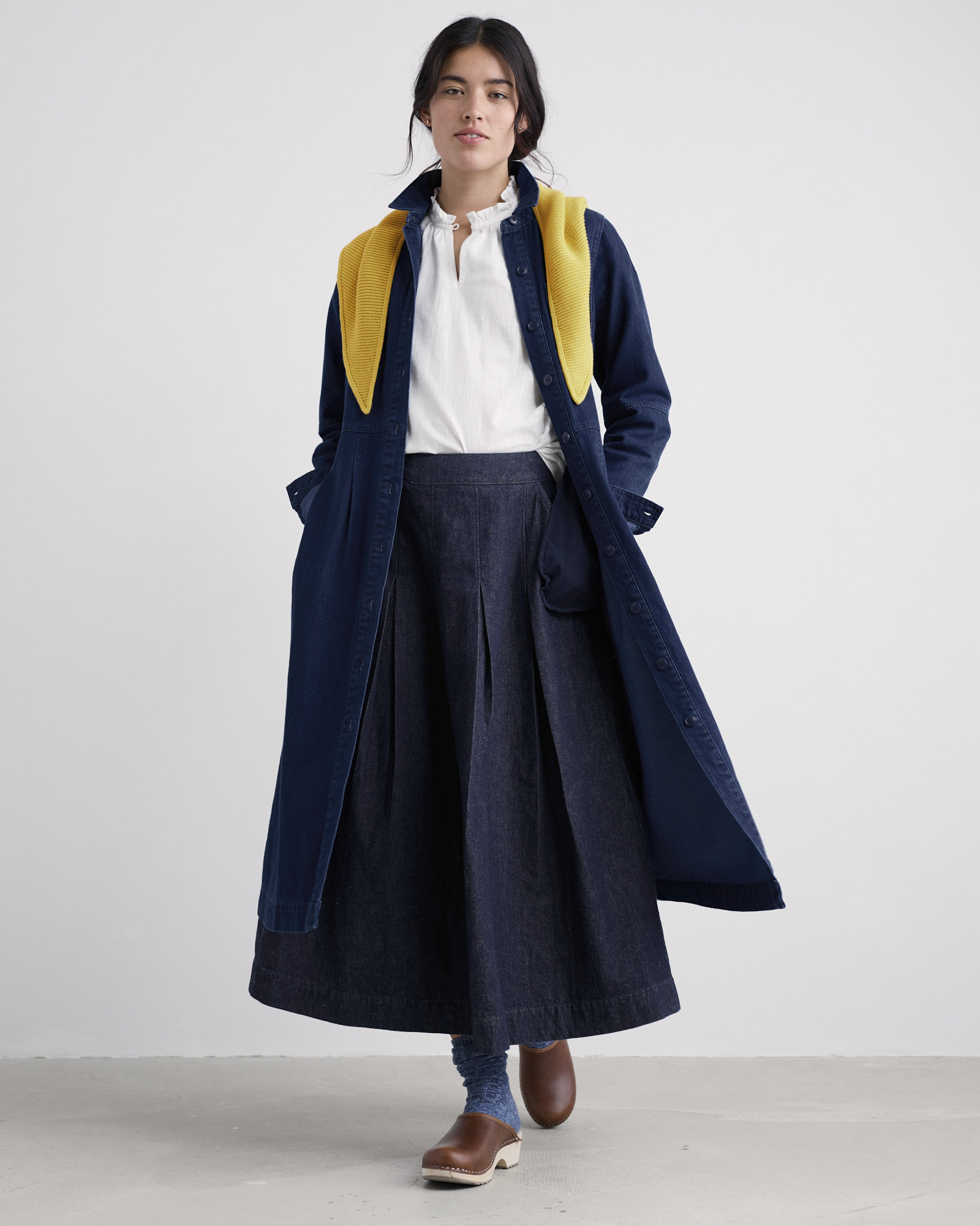 Seasalt Cornwall Blue Outlines Shirt Dress