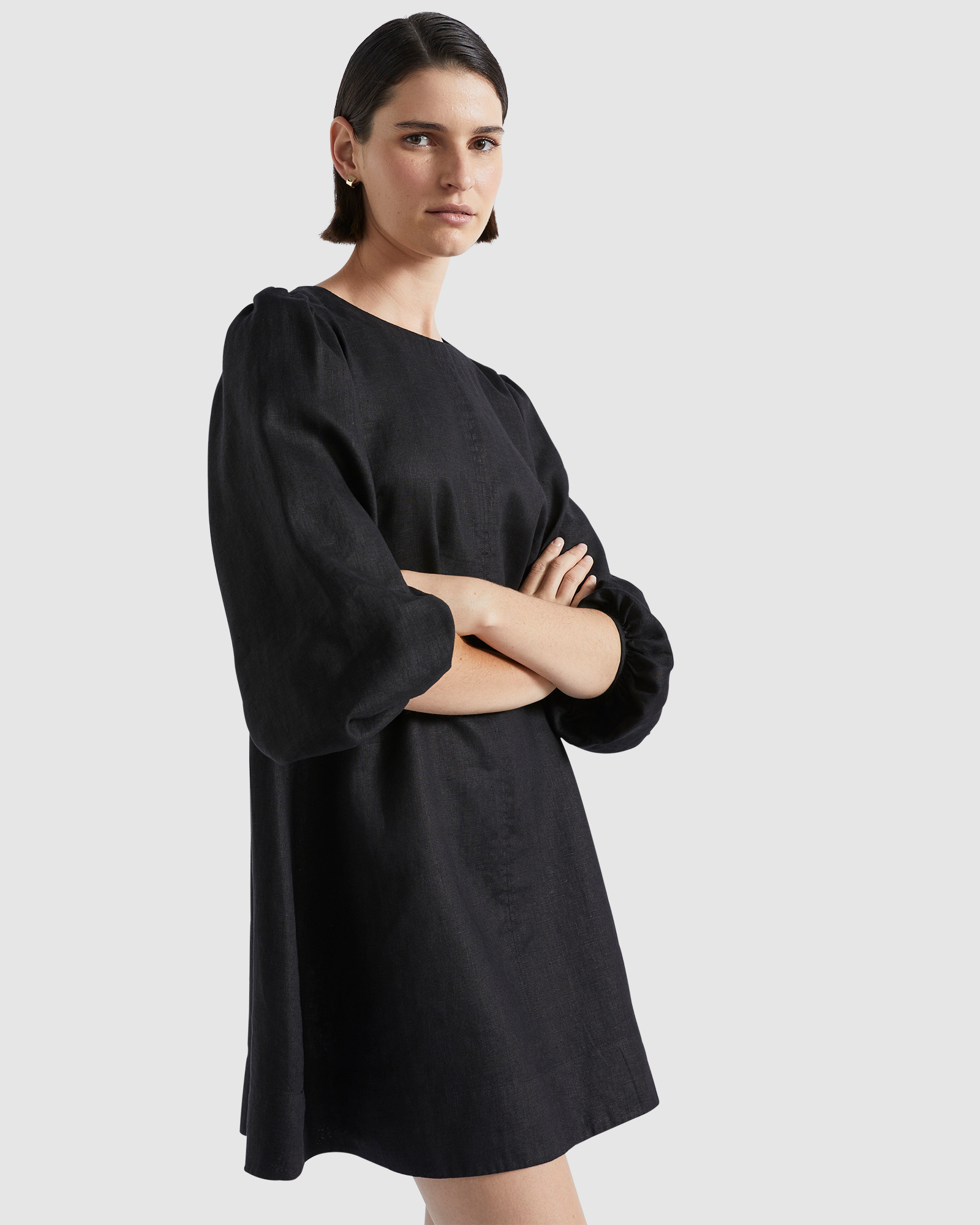 Core Linen Mini Dress