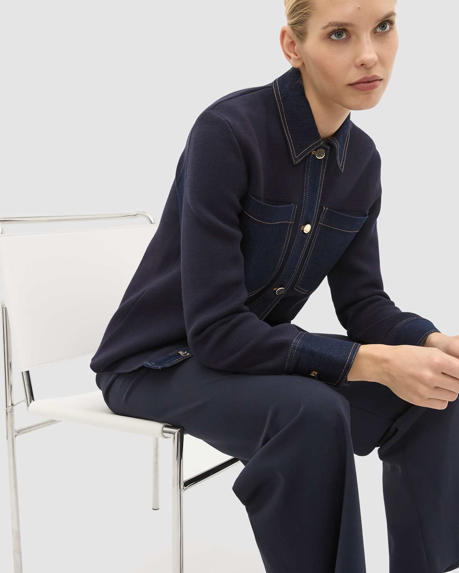 Double Knit Denim Jacket