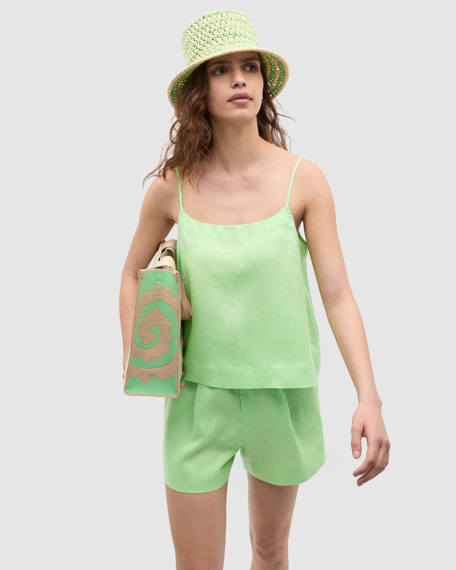 Linen Scoop Cami